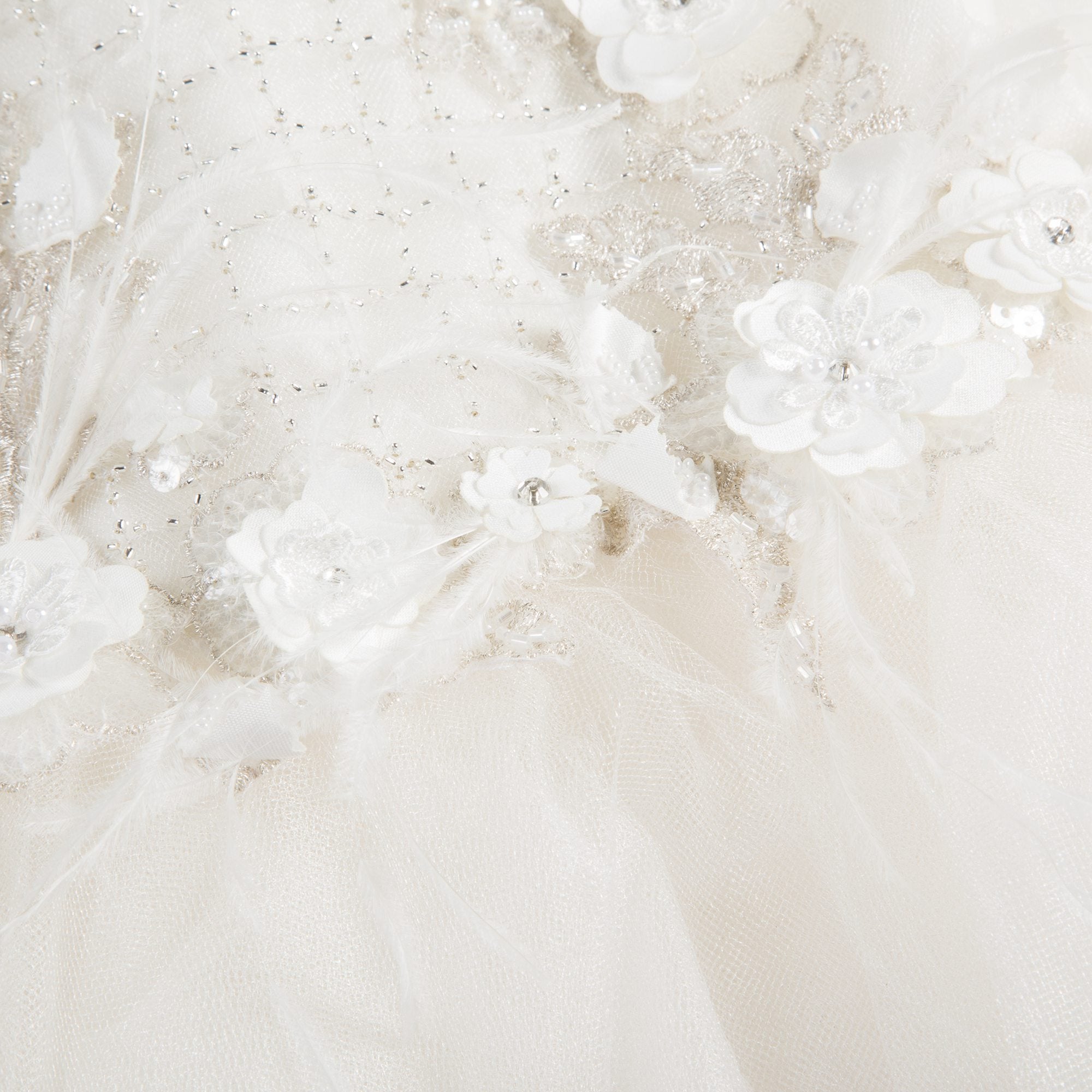 Girls  White  "The Royal Beauty"  Dress