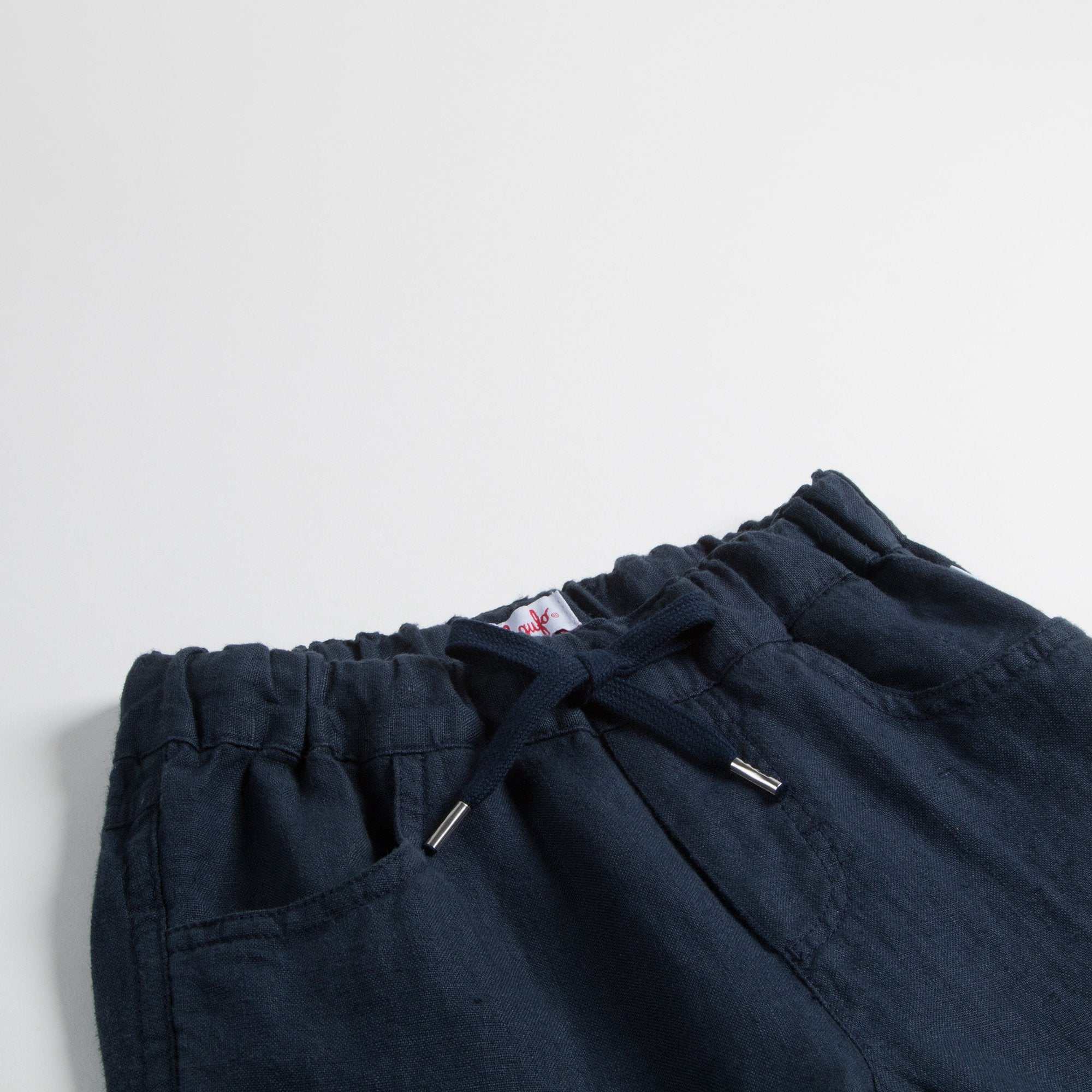 Boys Dark Blue Lien Trousers