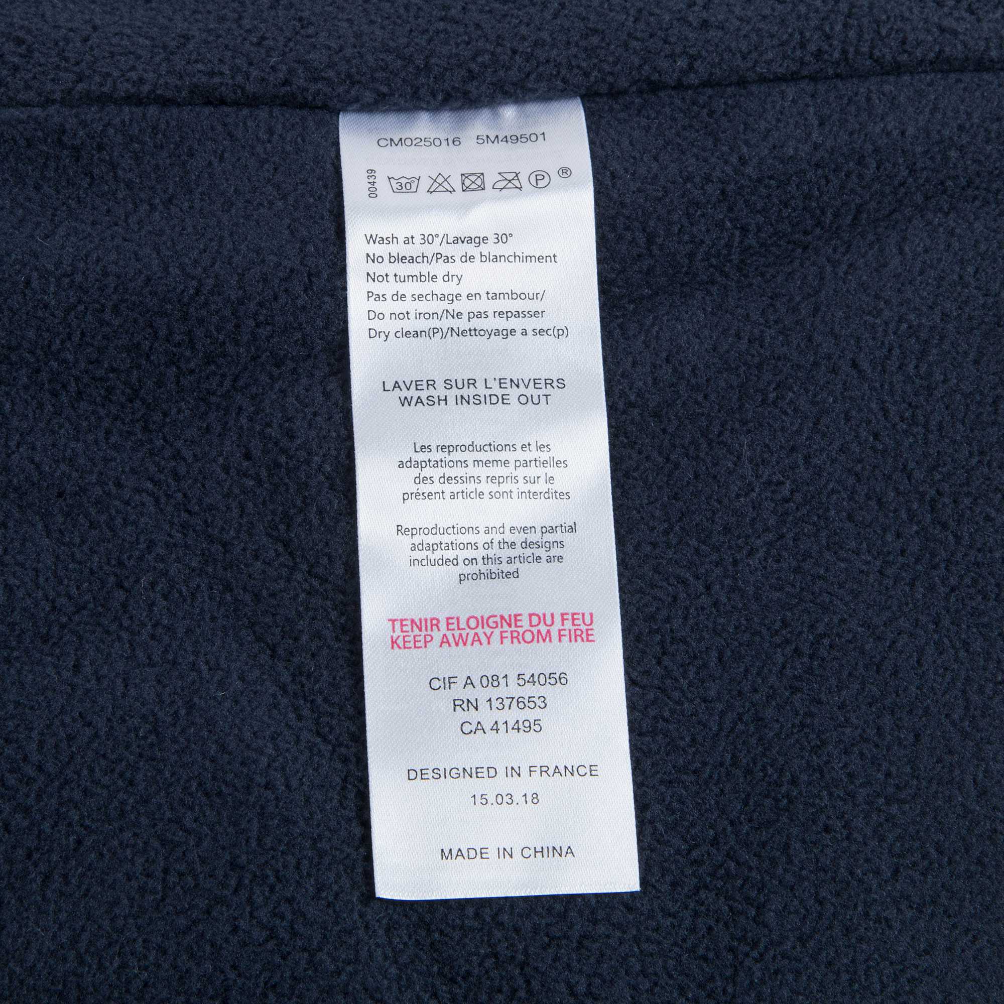 Baby Boys Medium Blue Cape