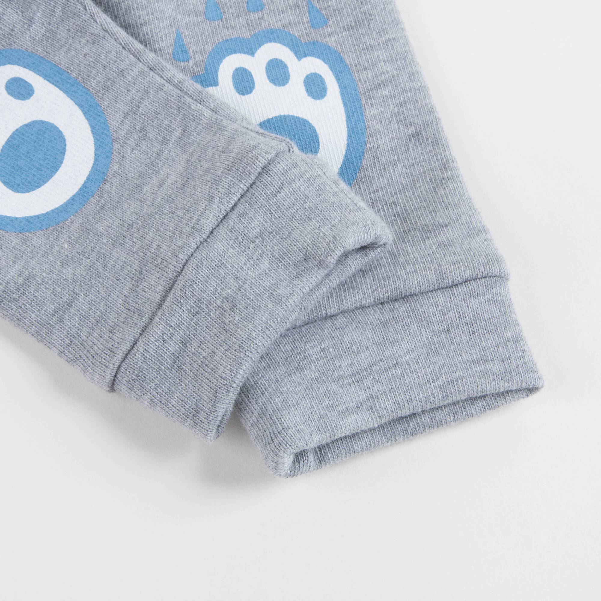 Baby Boys Marl Grey Cotton Trousers