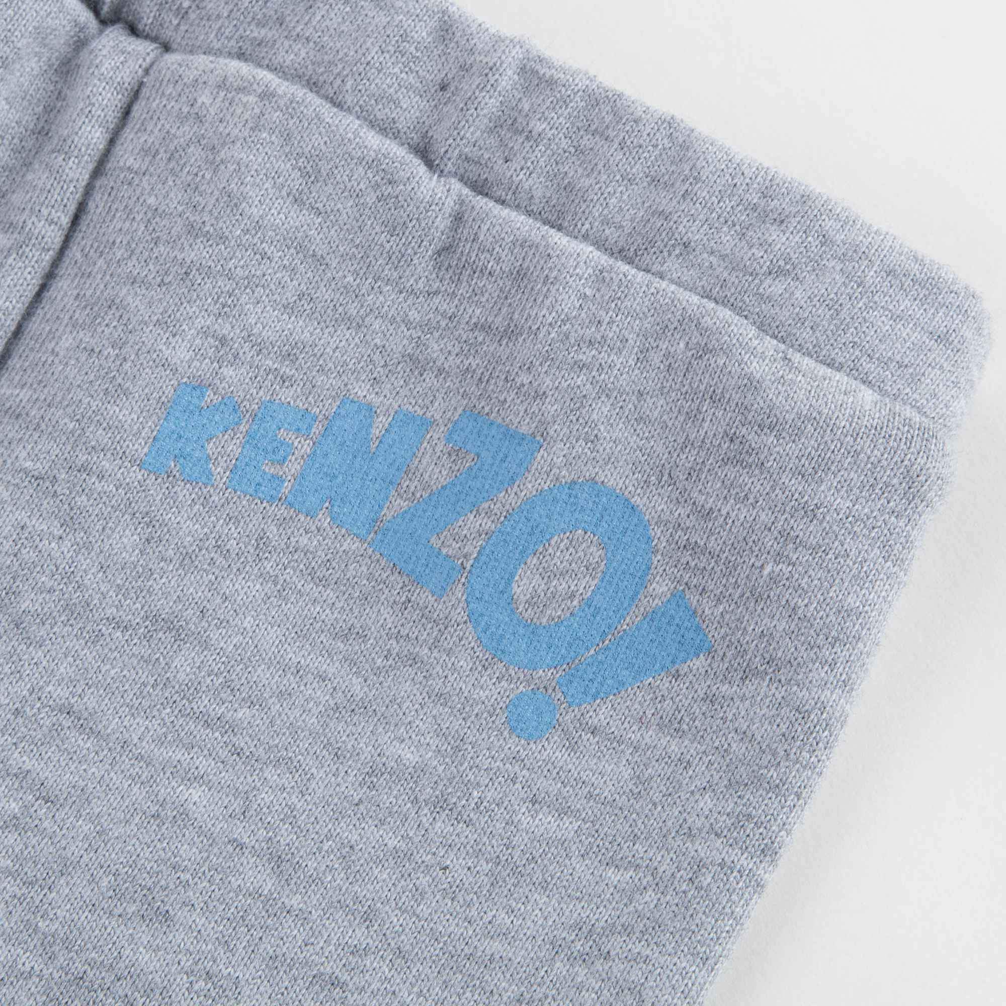 Baby Boys Marl Grey Cotton Trousers