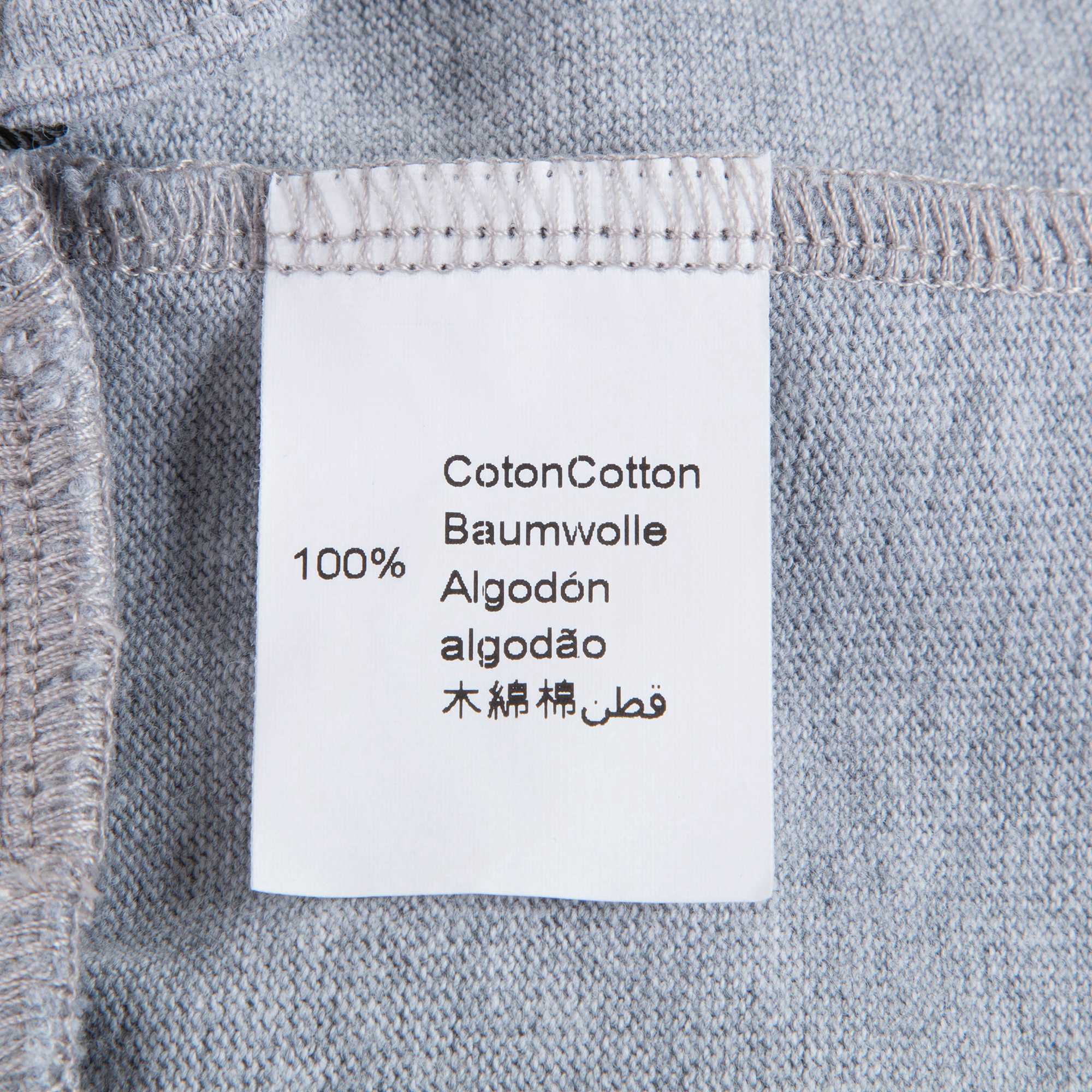 Baby Boys Marl Grey Cotton Trousers