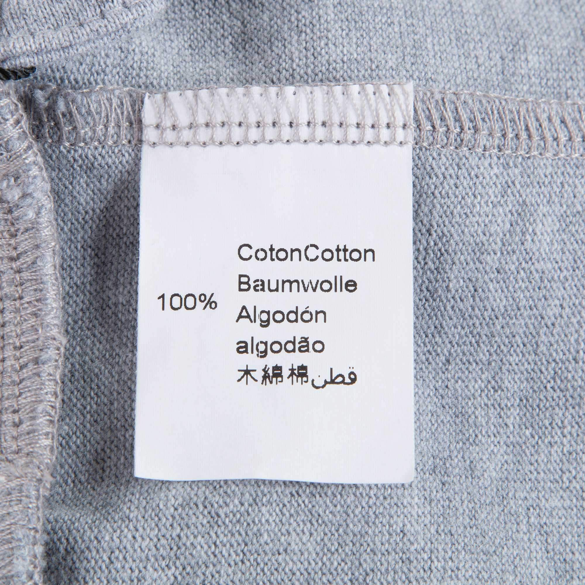 Baby Boys Marl Grey Cotton Trousers