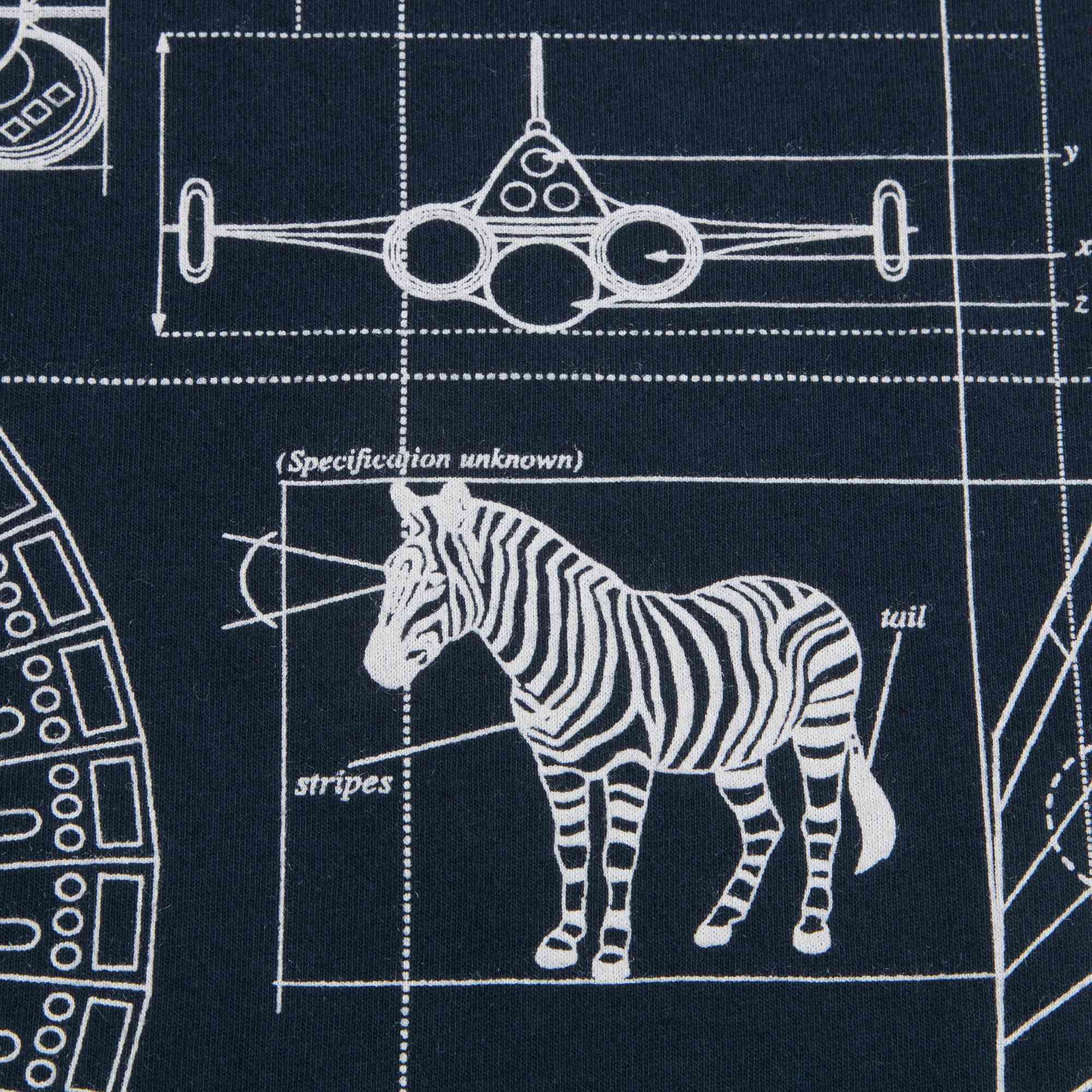 Boys Navy Printed Cotton T-shirt