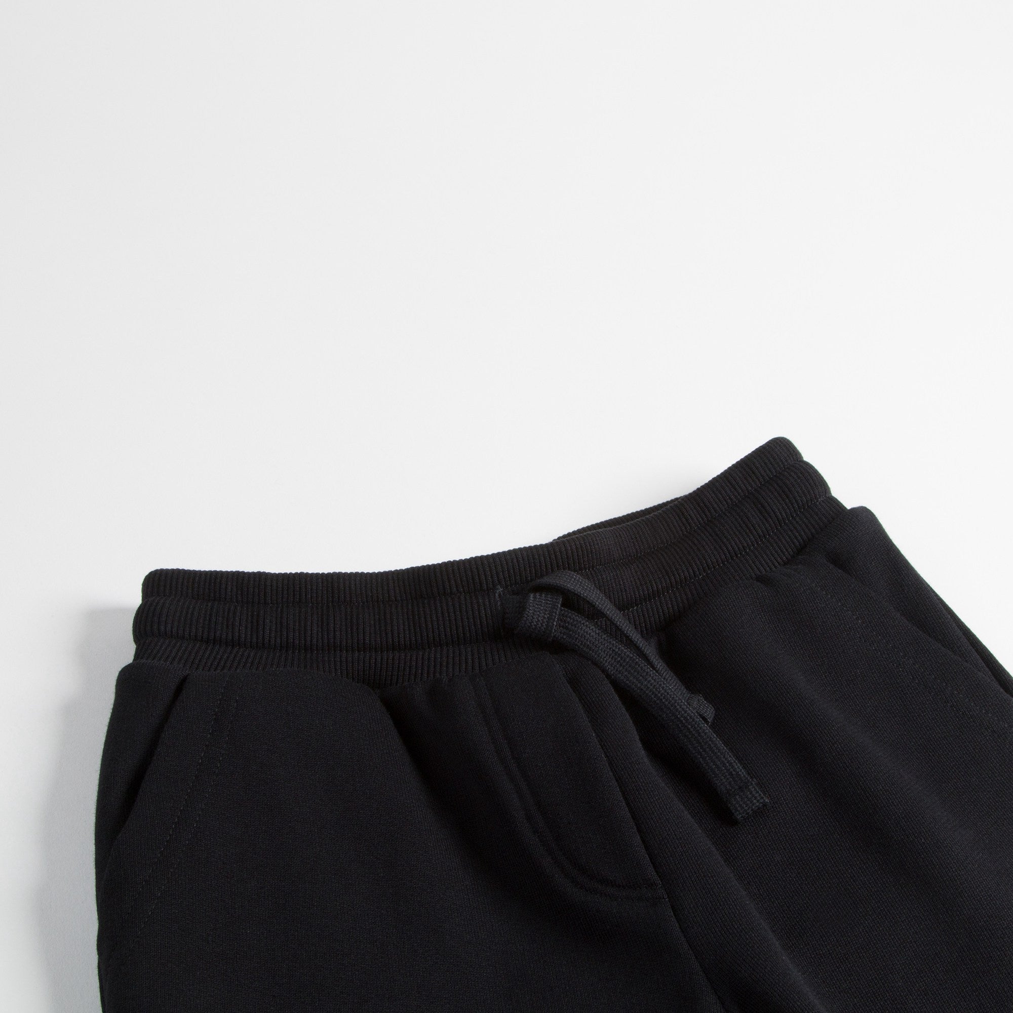 Boys & Girls Black Cotton Trousers