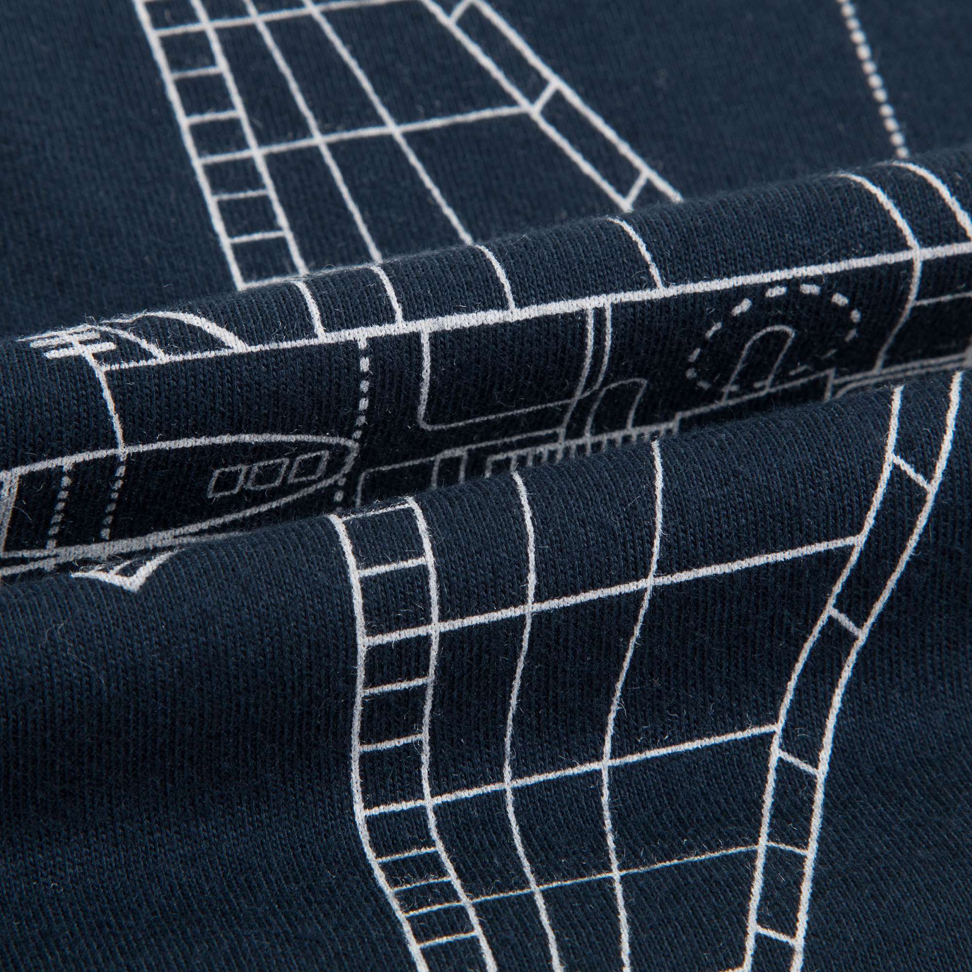 Boys Navy Printed Cotton T-shirt