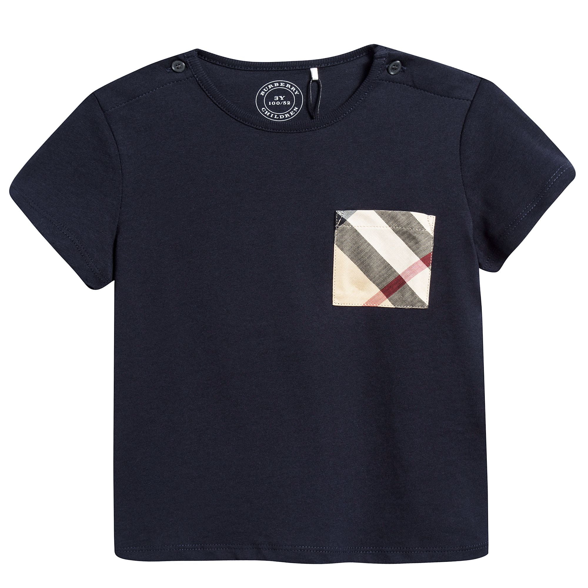 Baby Boys True Navy Cotton T-shirt