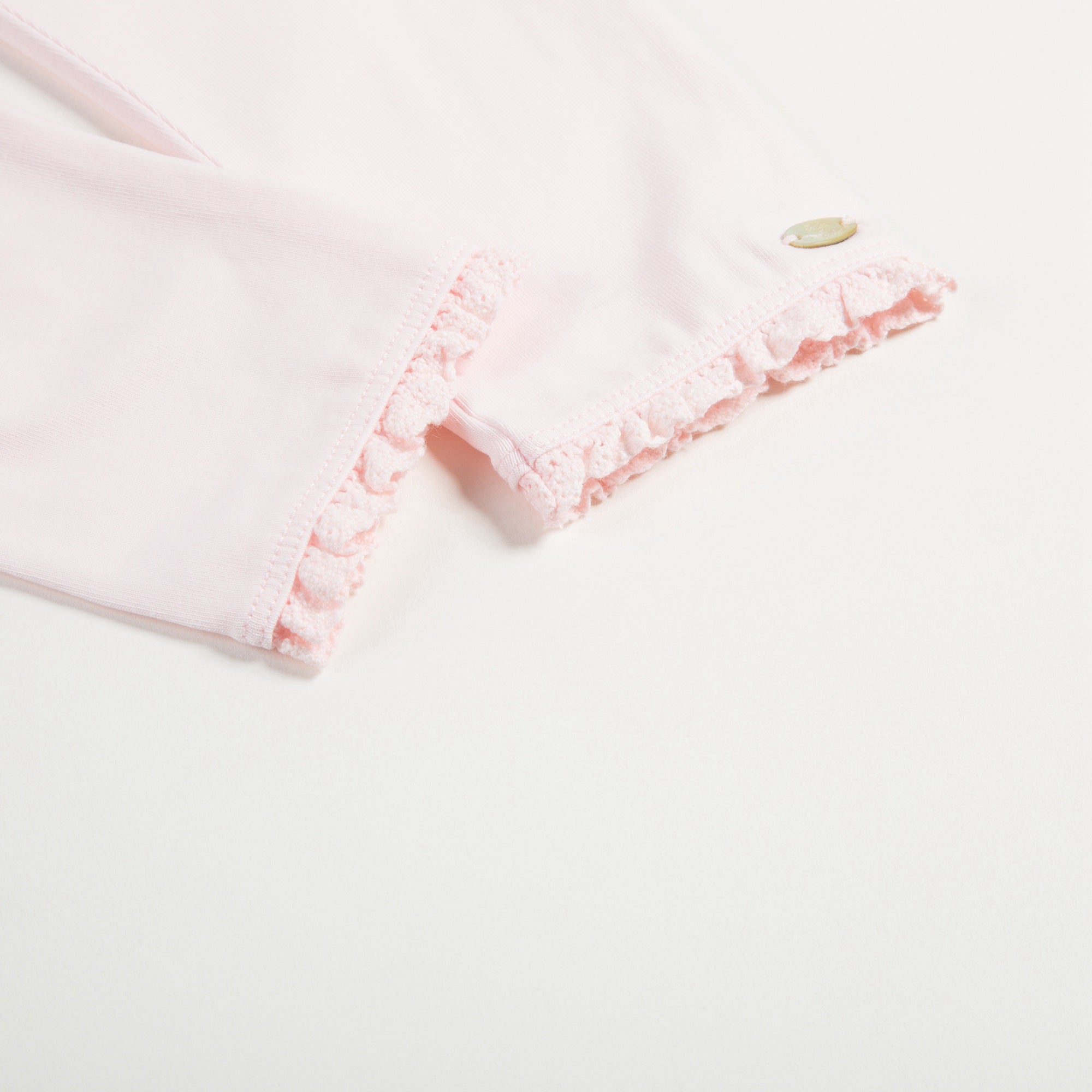 Baby Girls Pale Pink  Cotton Leggings