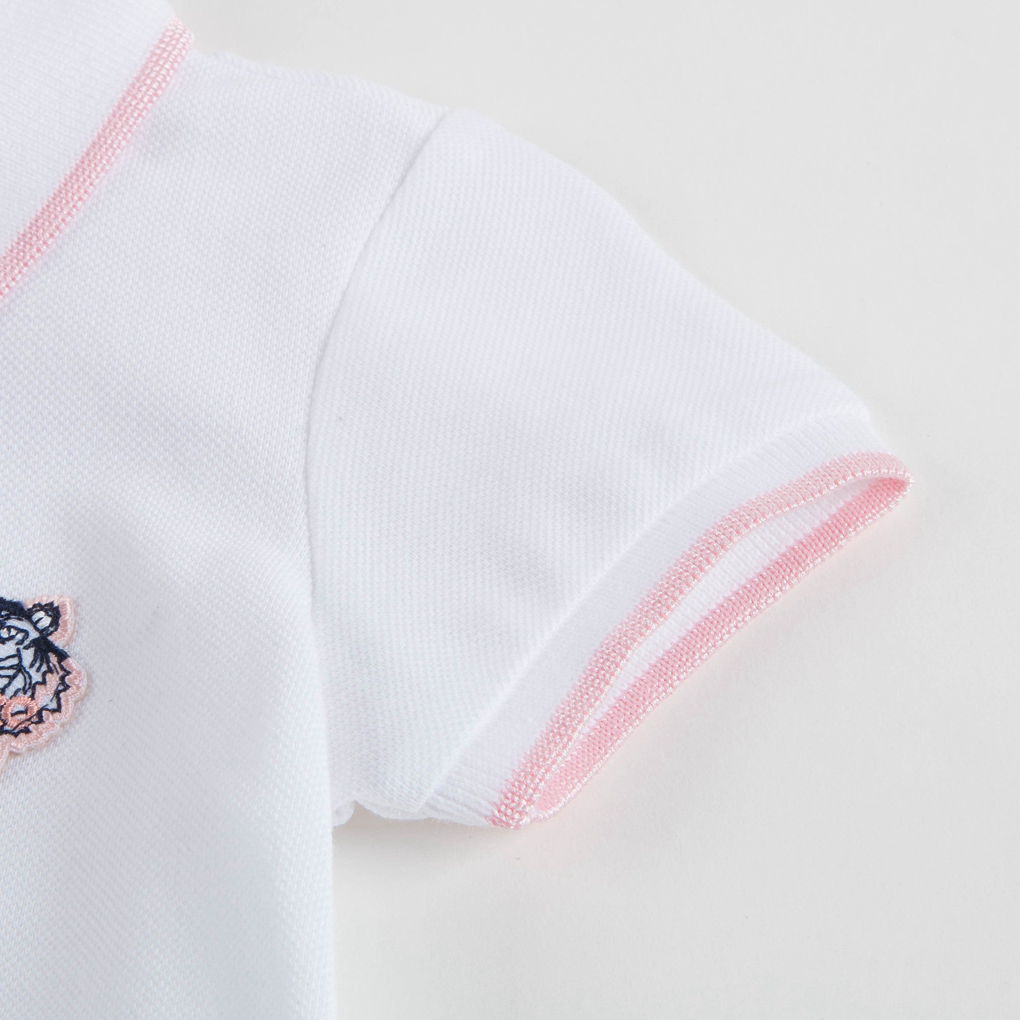 Robe bébé fille en coton blanc optique