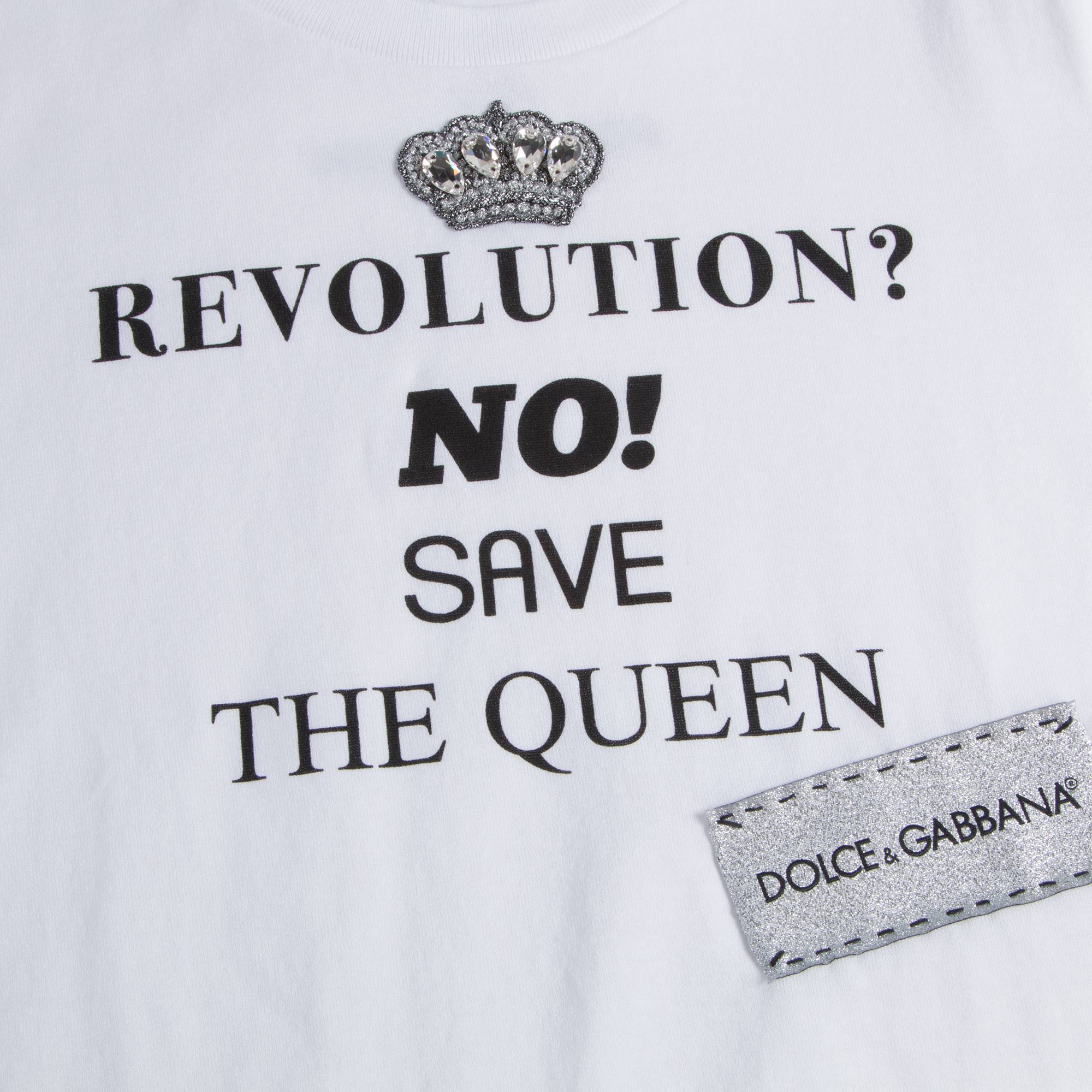 Girls White Cotton T-shirt