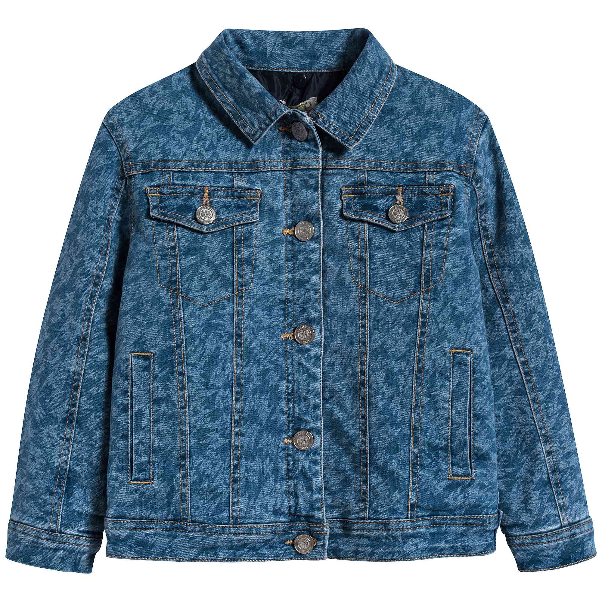 Girls Denim Blue Coat
