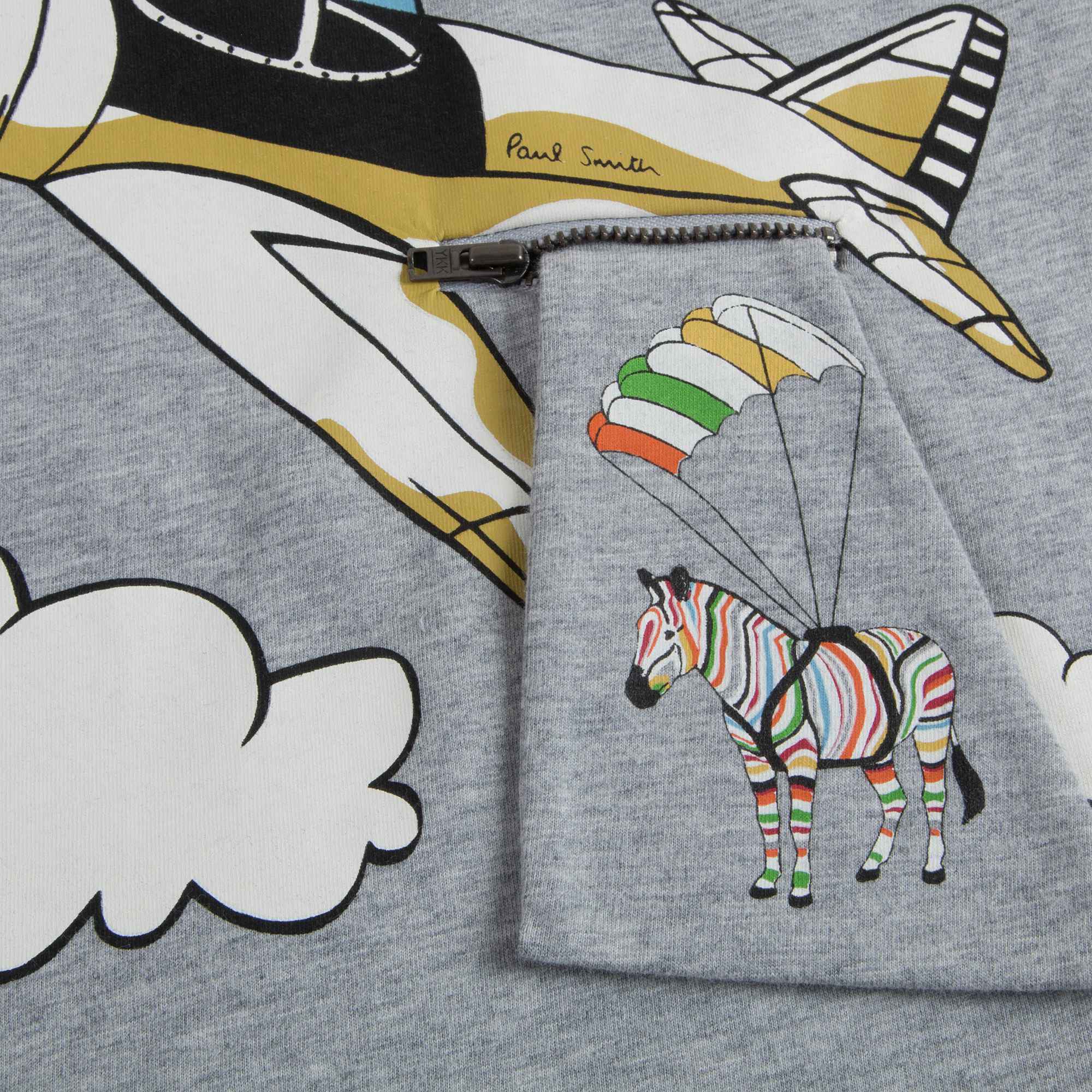Boys Marl Grey Cotton T-shirt