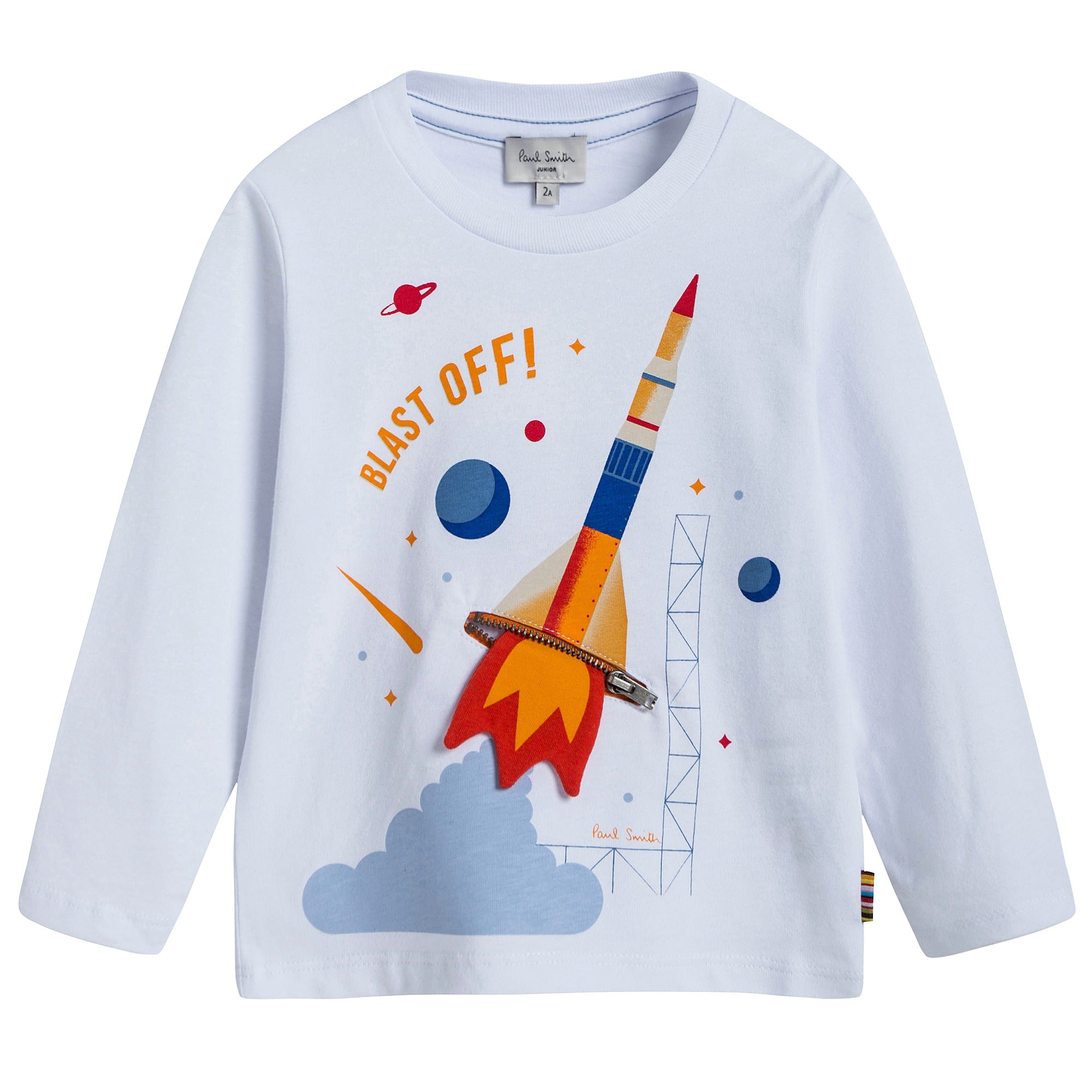 Boys White Rocket T-shirt