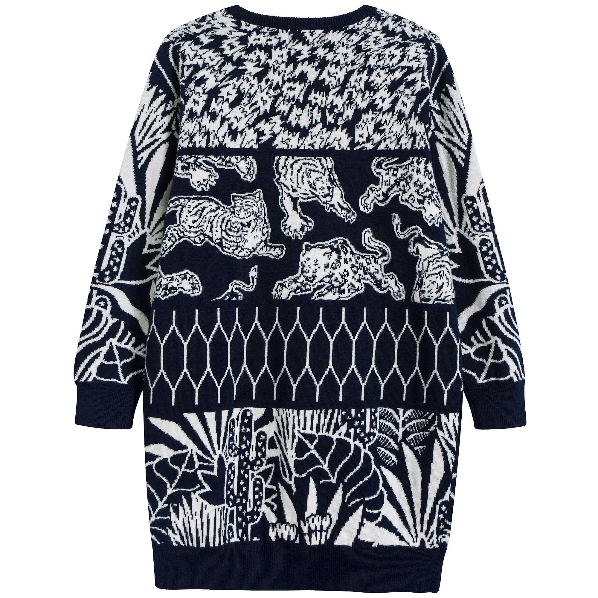 Robe en coton noir imprimé pour fille