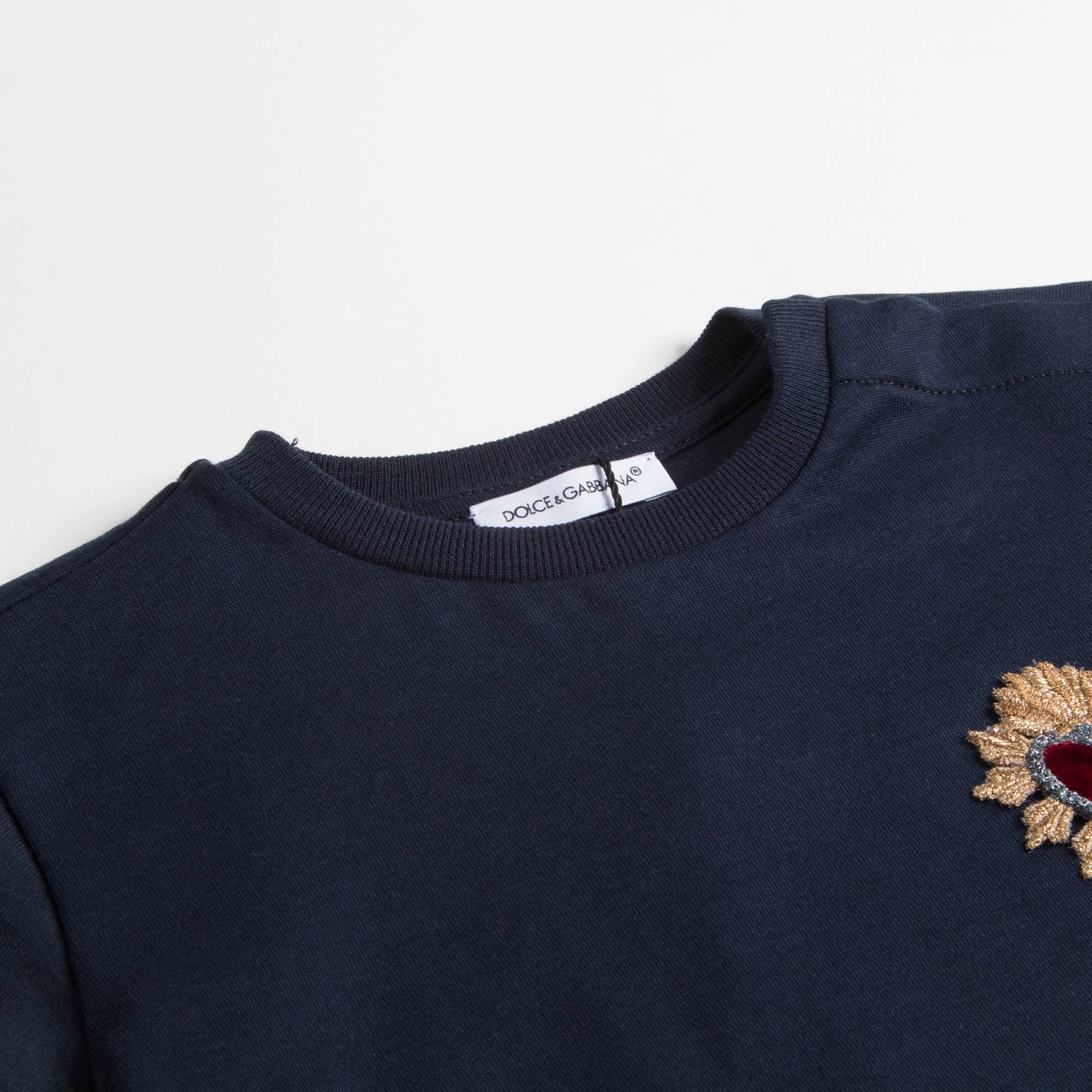 Baby Boys Navy Blue Cotton T-shirt