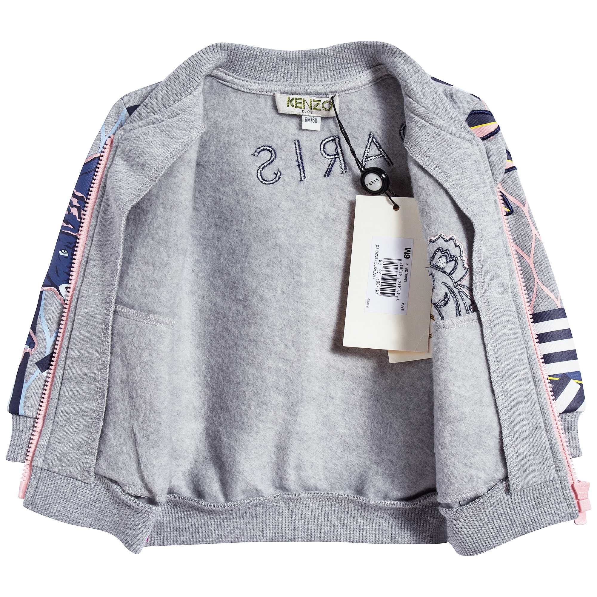 Baby Girls Marl Grey Cotton Cardigan