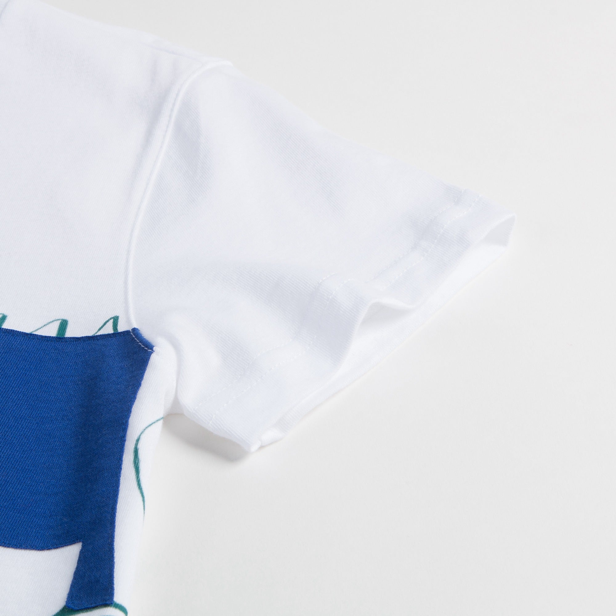 Boys White  "Bluette  Crocodile"  Cotton T-shirt
