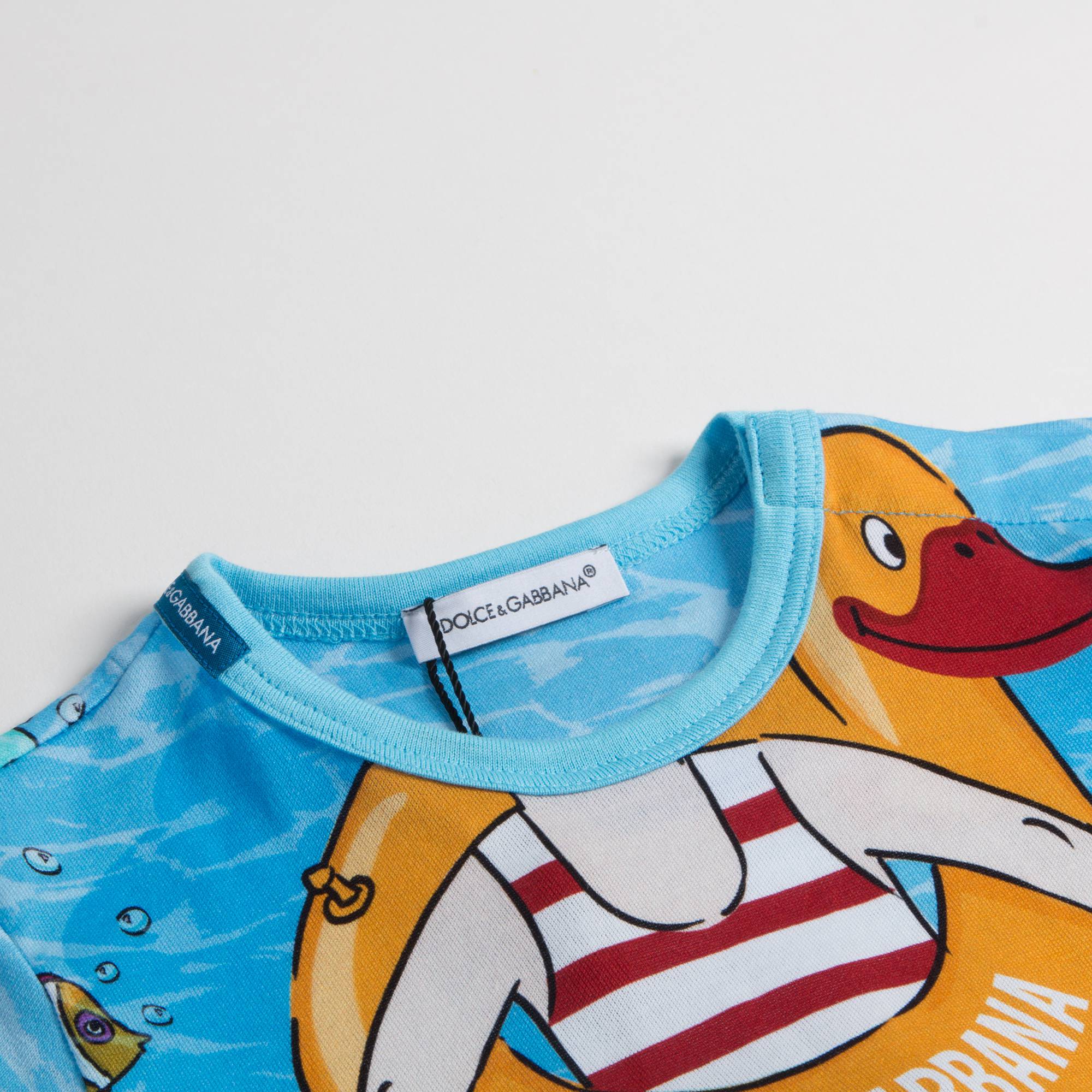 Baby Boys Sky Blue Swimming Pool Babysuit