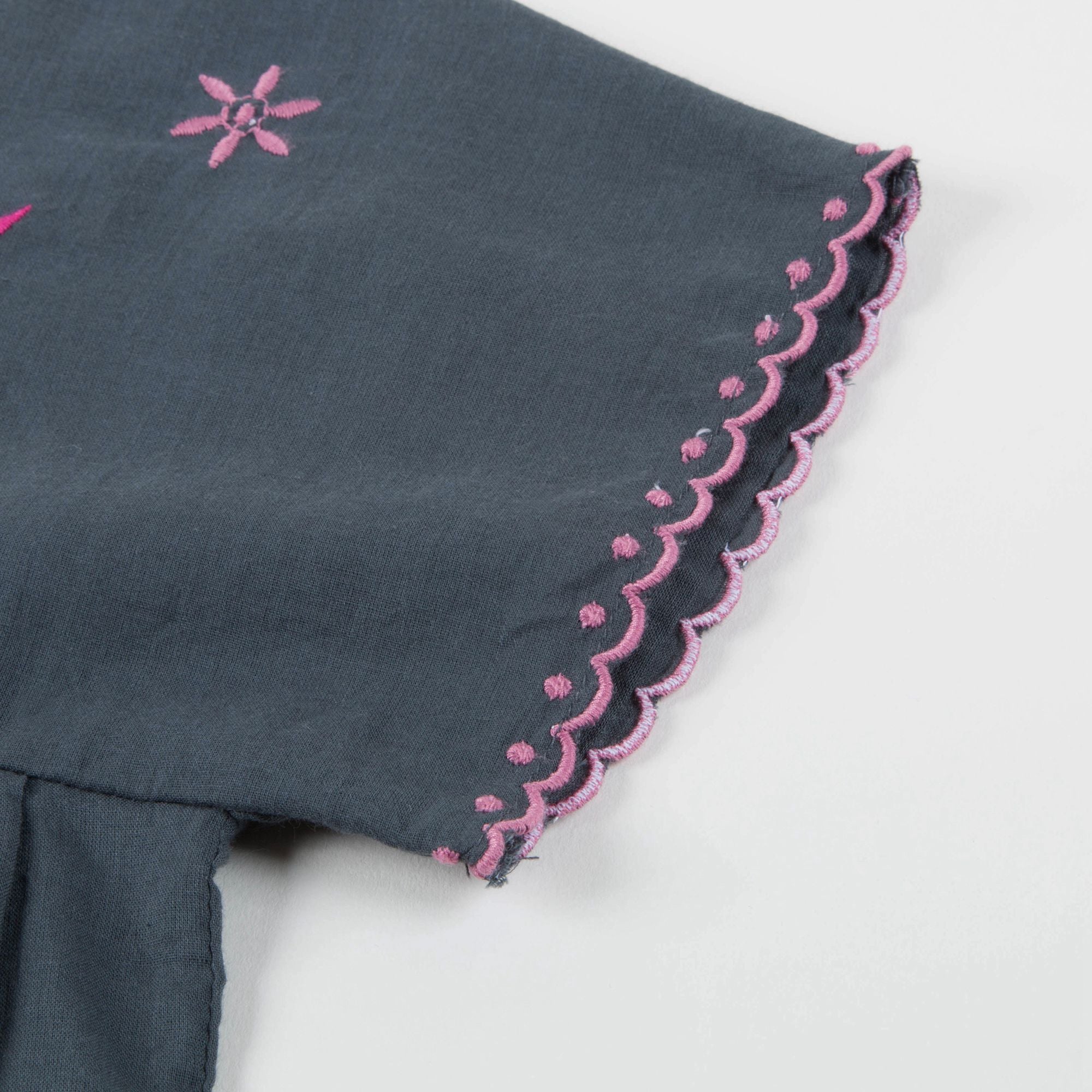 Girls Carbon Printed Cotton Dress