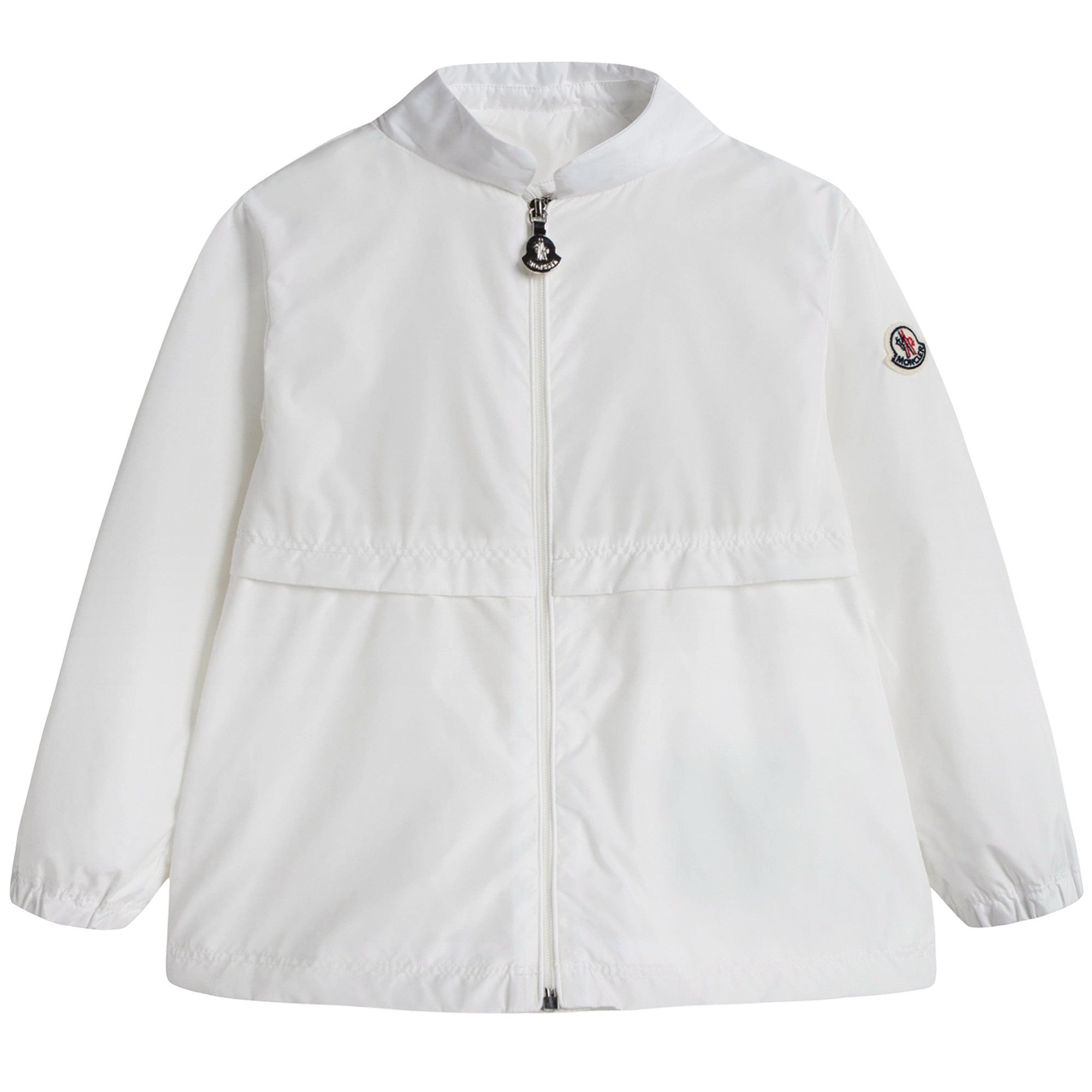 Baby Girls White Windbreaker Jacket