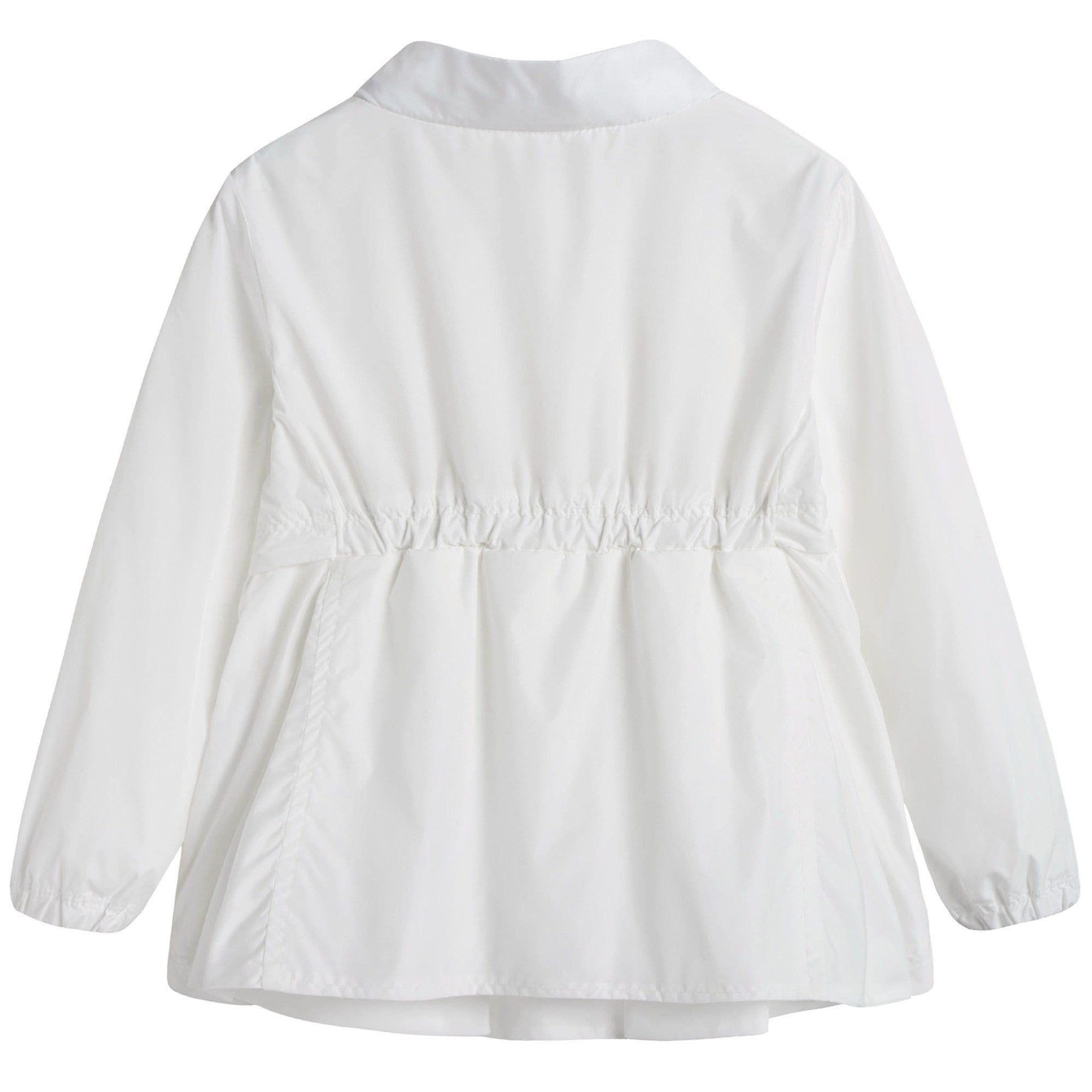 Baby Girls White Windbreaker Jacket