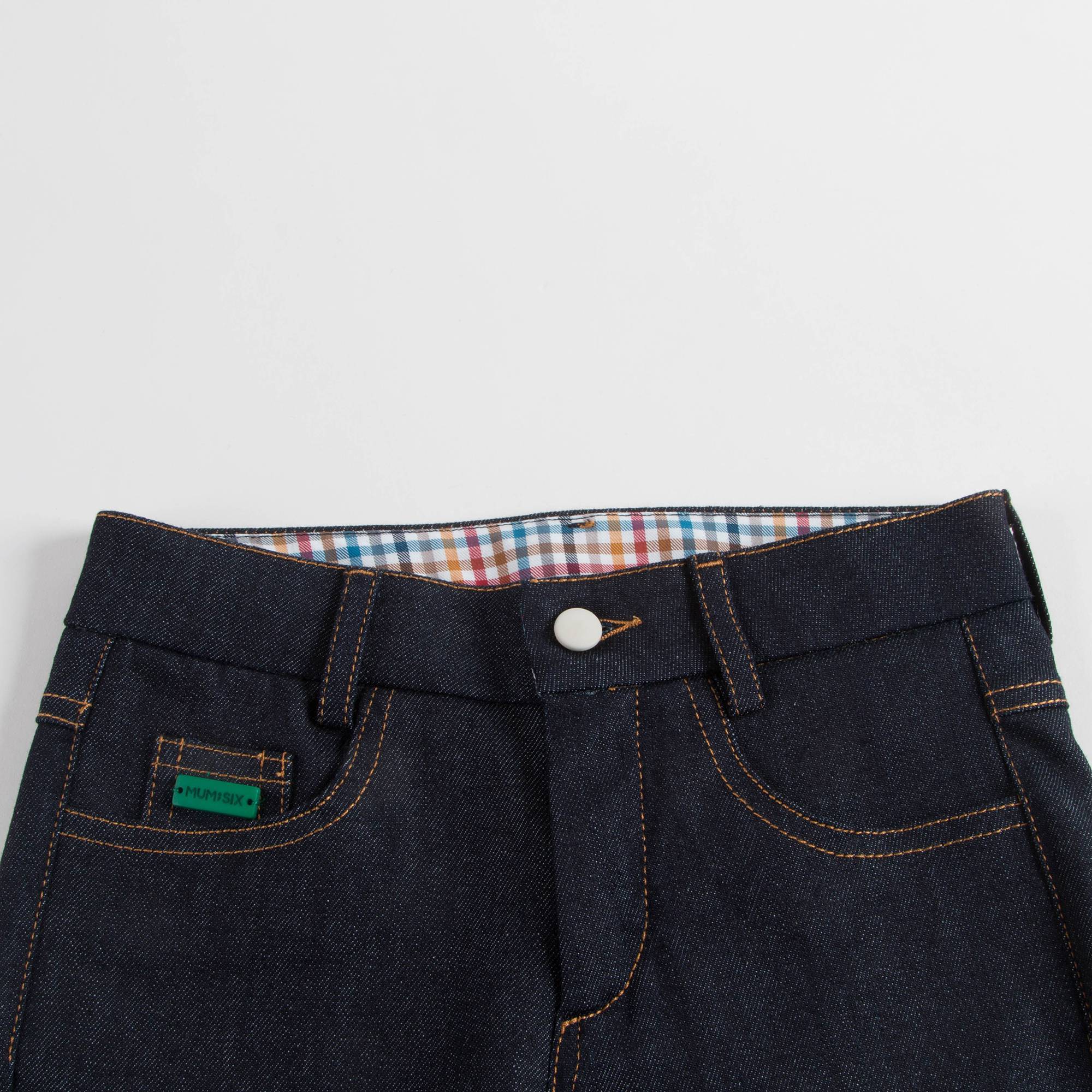 Boys Denim Black Trousers