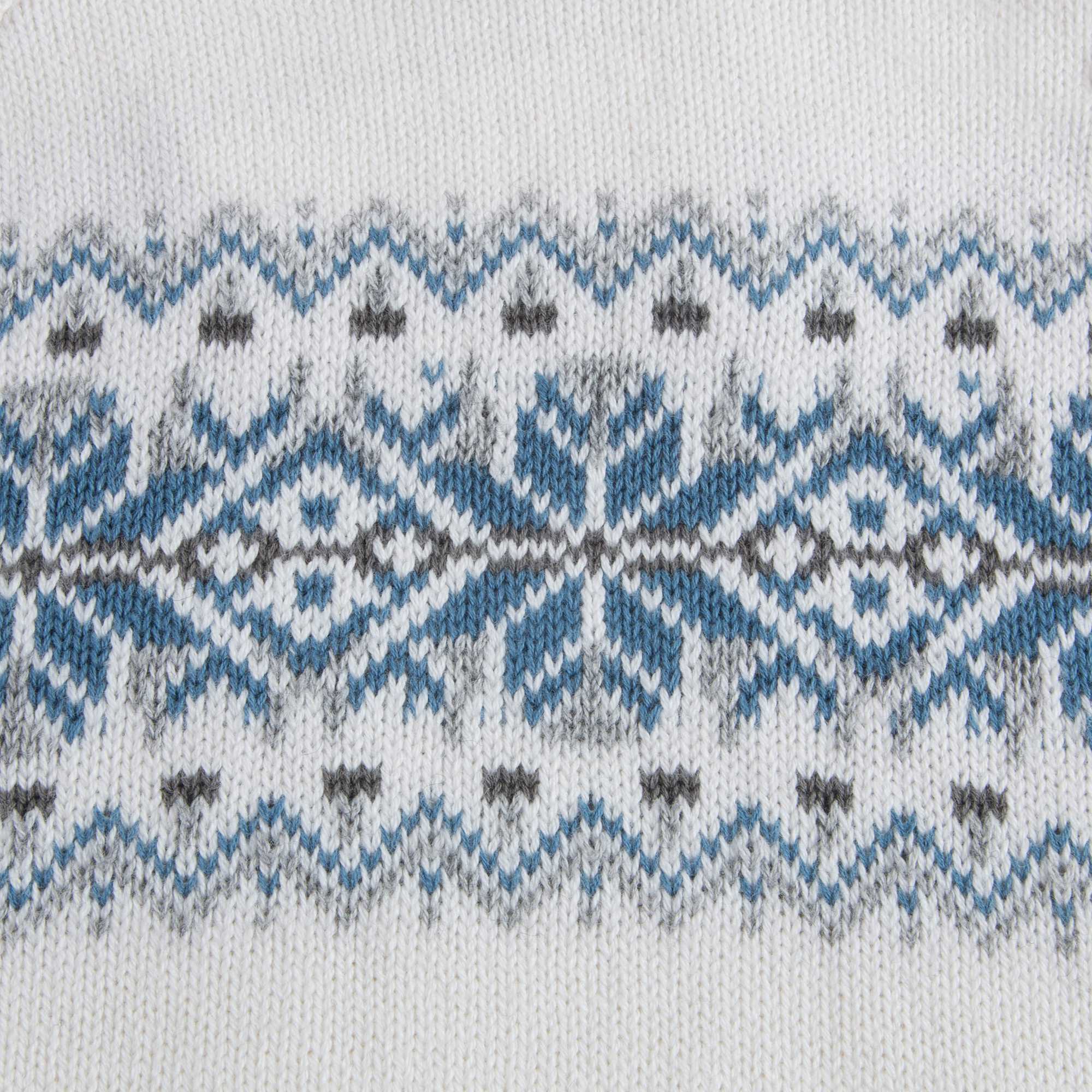 Boys White Cotton Sweater