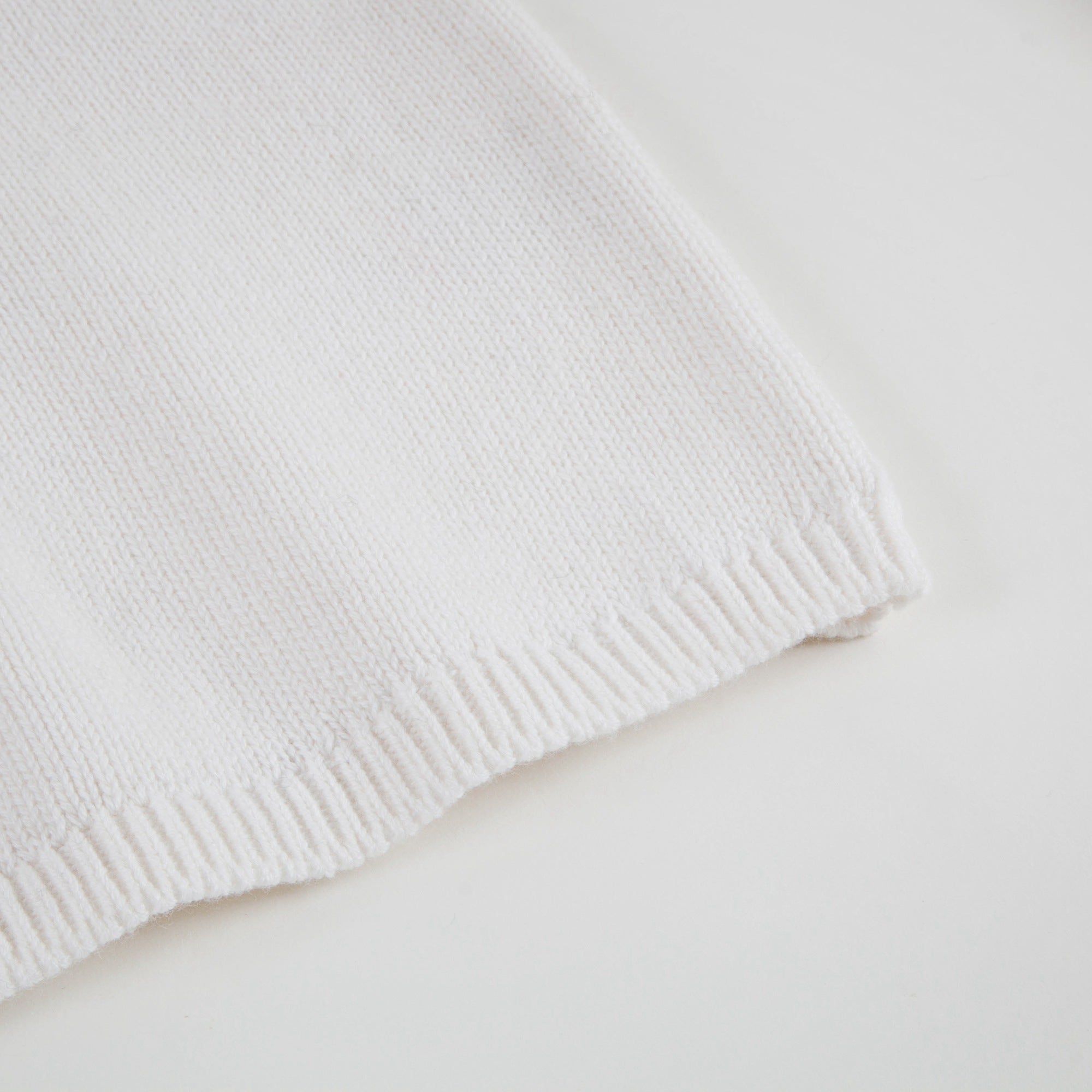Boys White Cotton Sweater