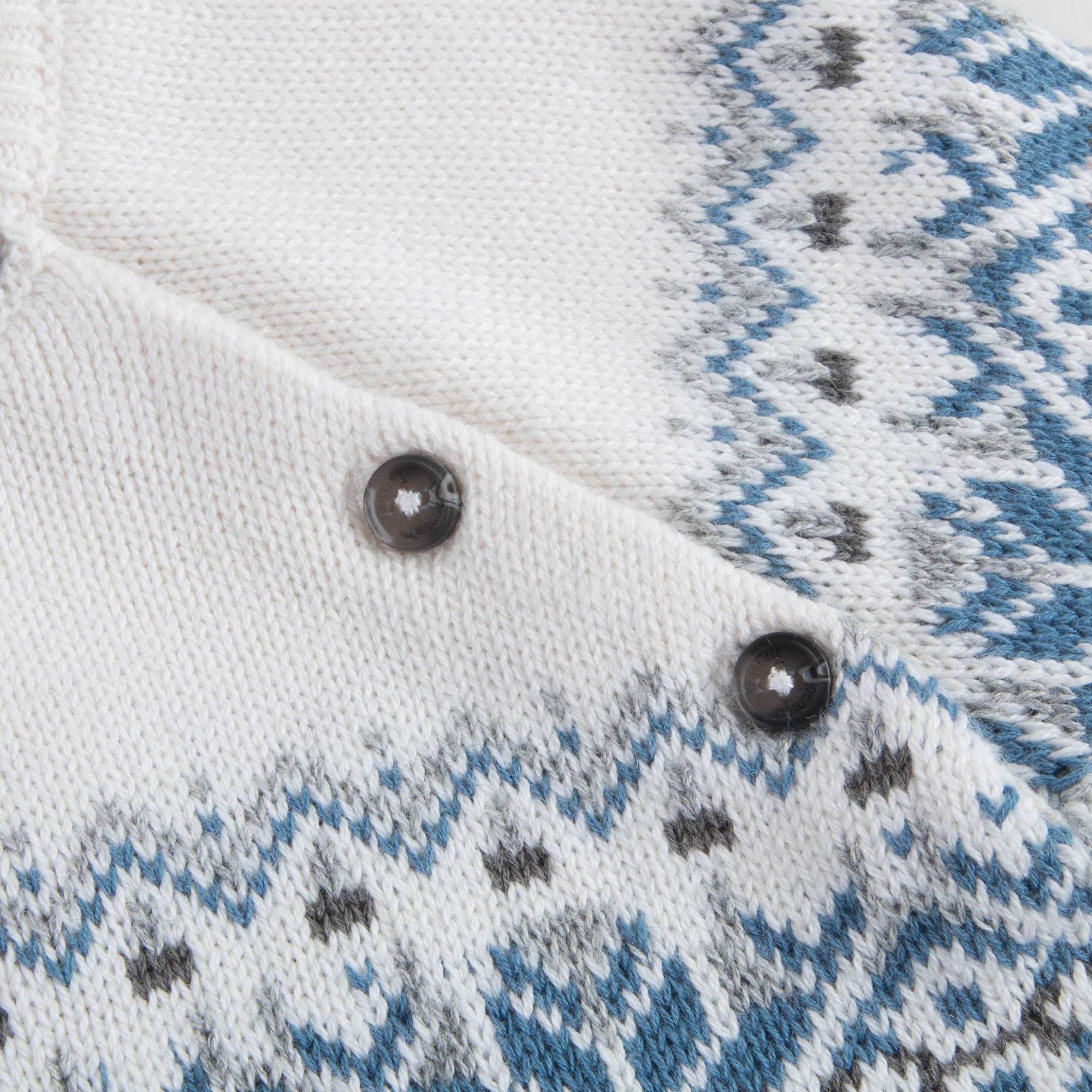 Boys White Cotton Sweater