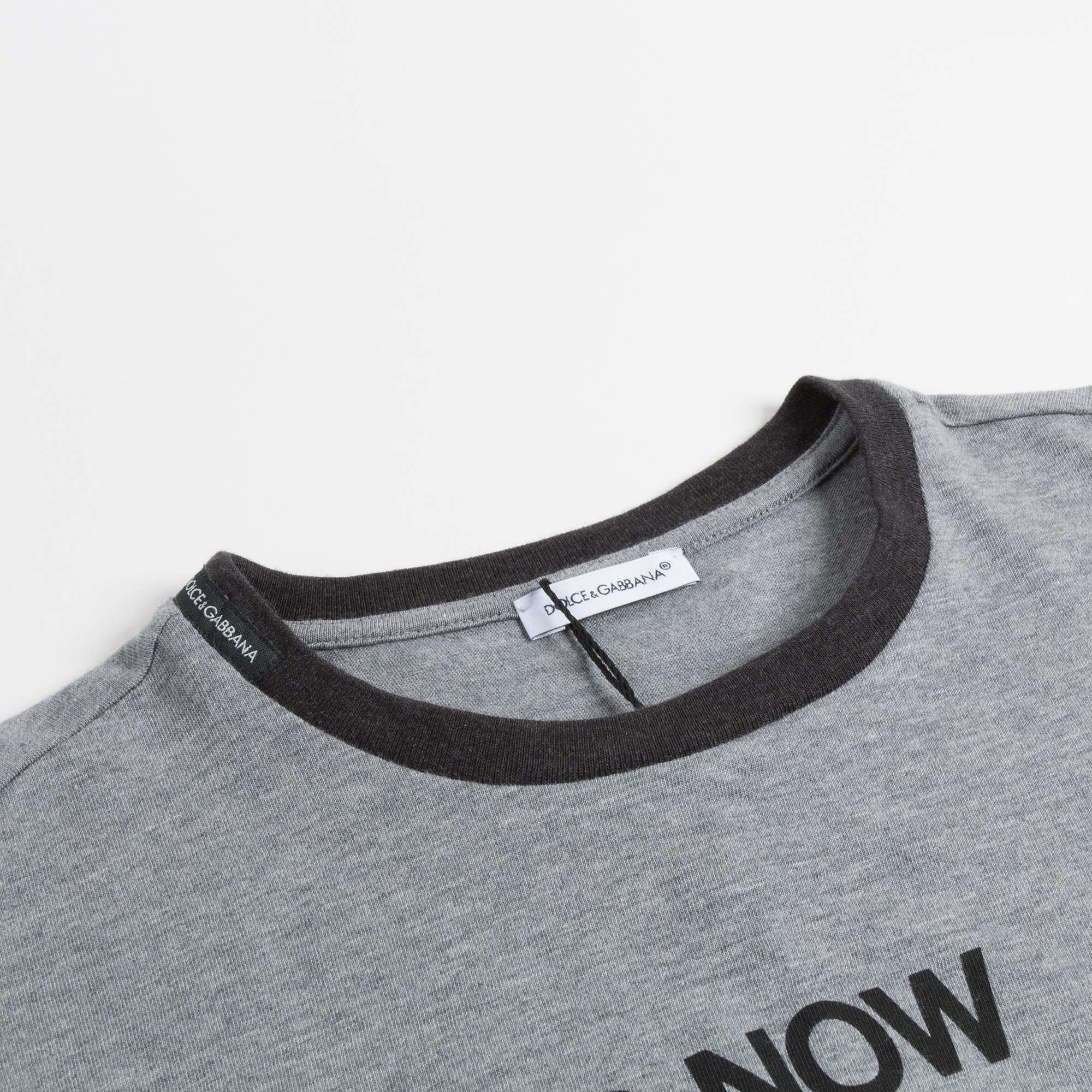 Boys Gray Printing T-Shirt