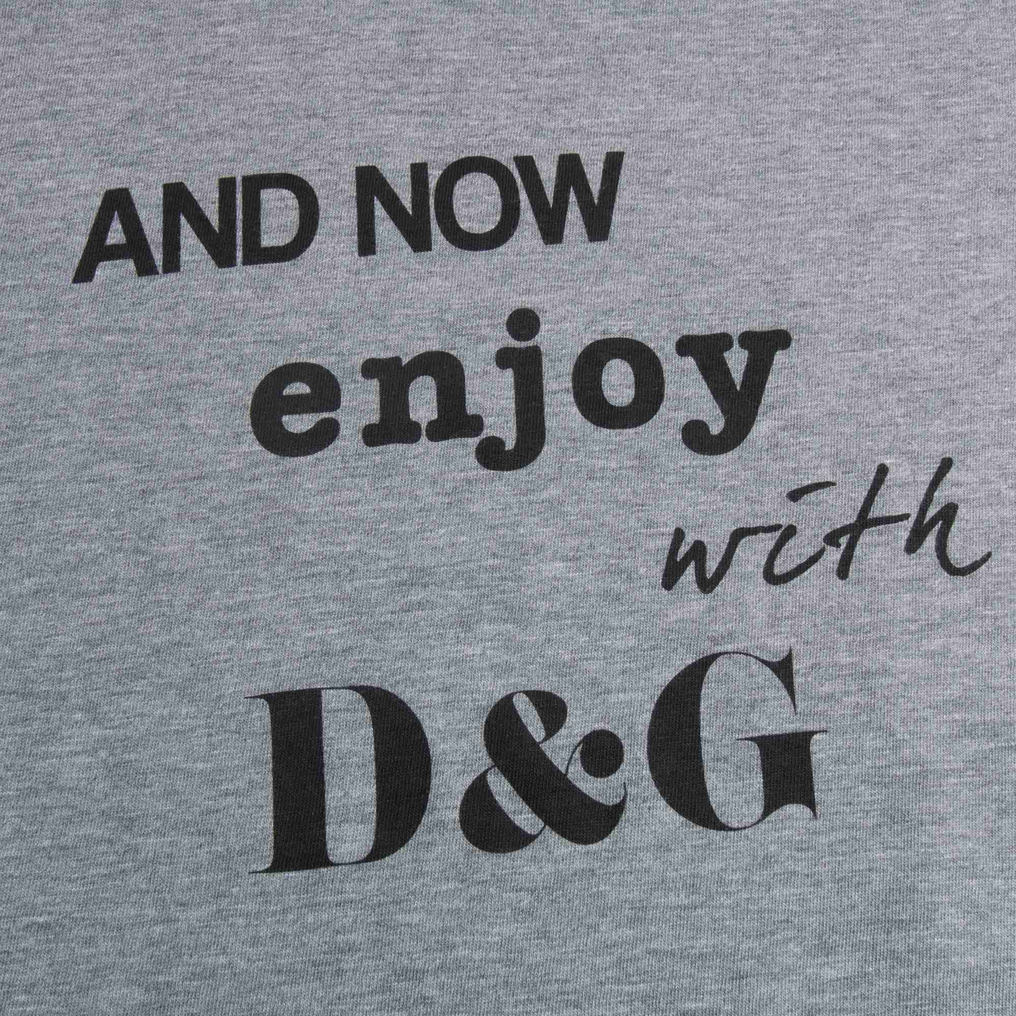 Boys Gray Printing T-Shirt