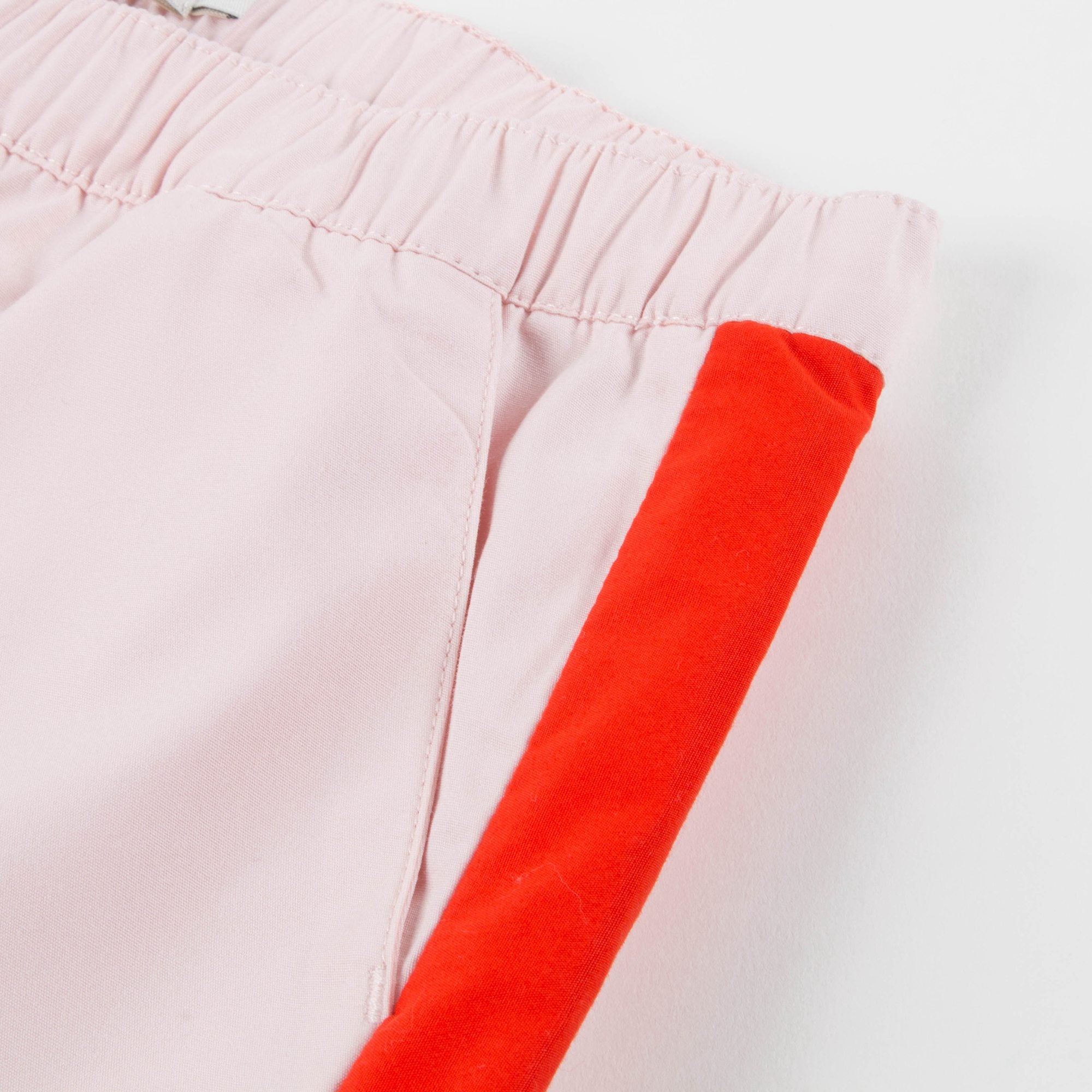 Girls Light Pink & Carmine Shorts