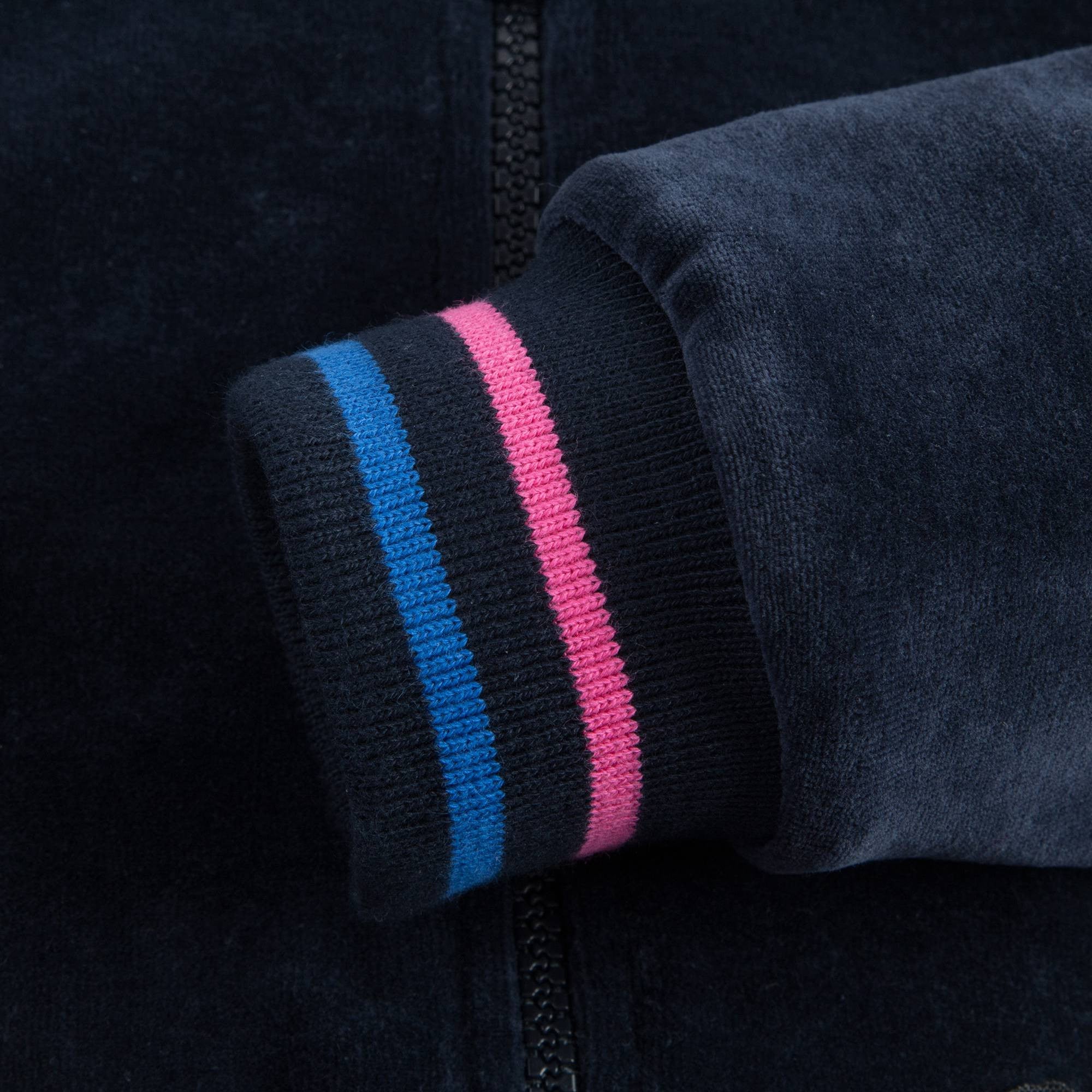 Girls Blue Velvet Jacket