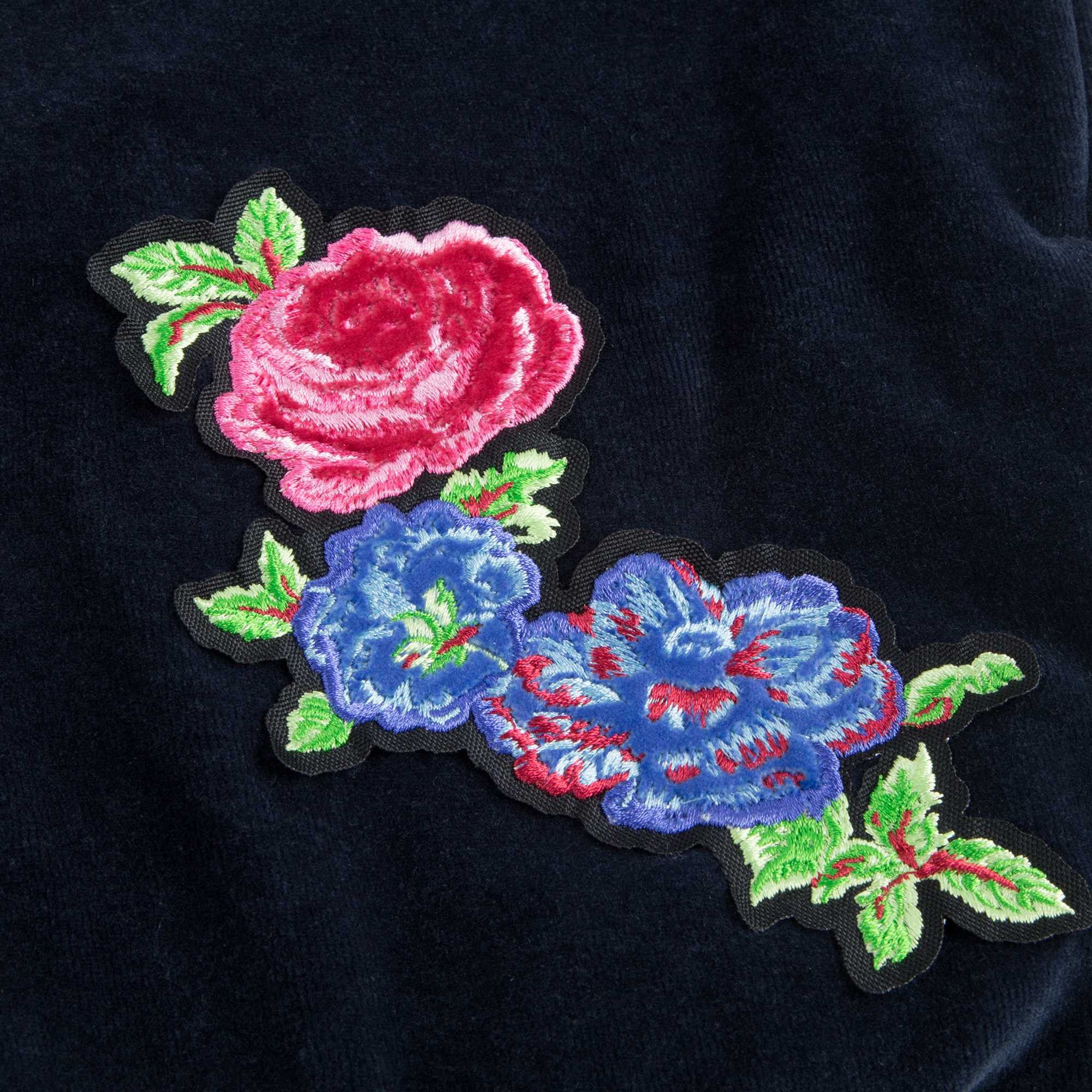 Girls Blue Velvet Jacket