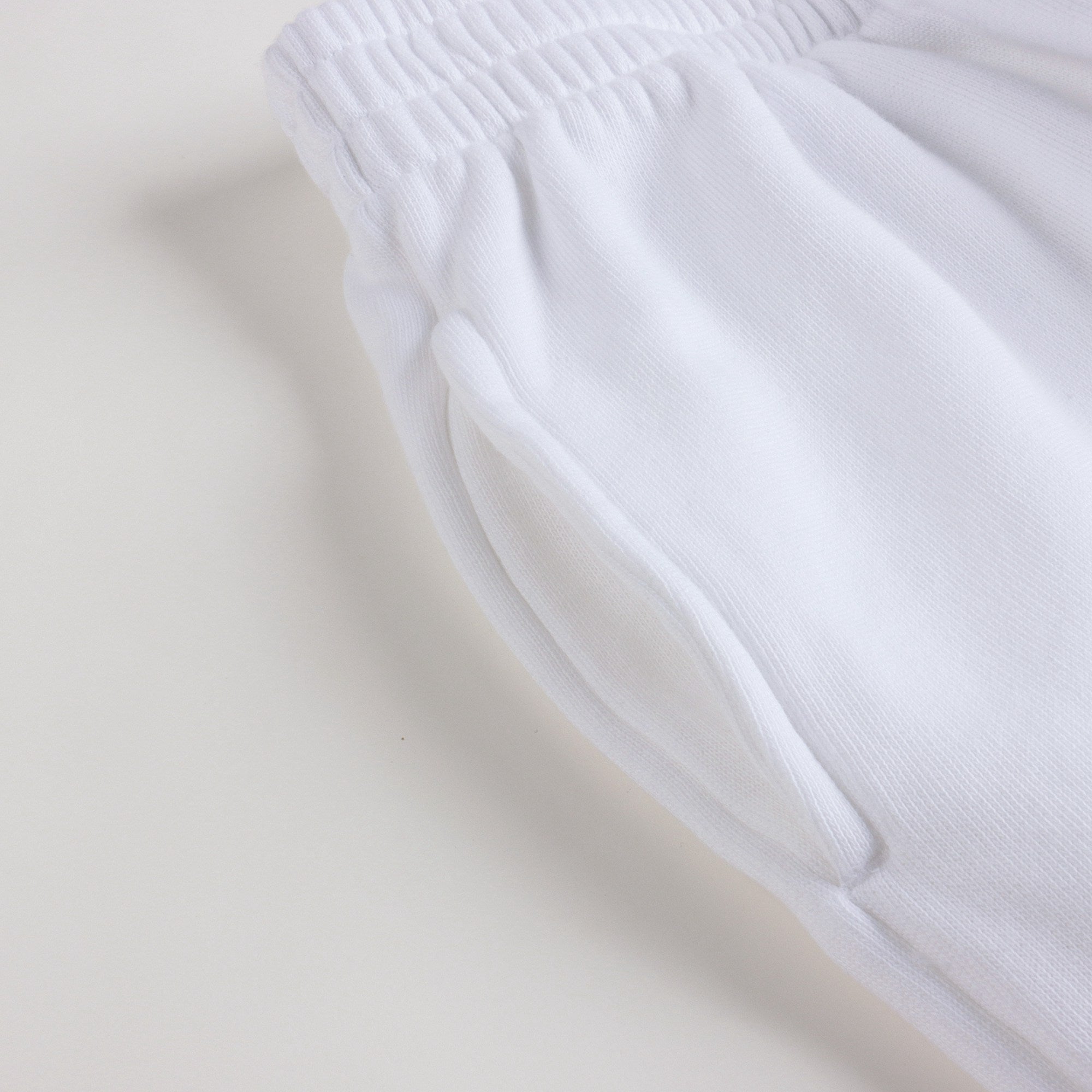 Boys & Girls White Logo Cotton Trousers