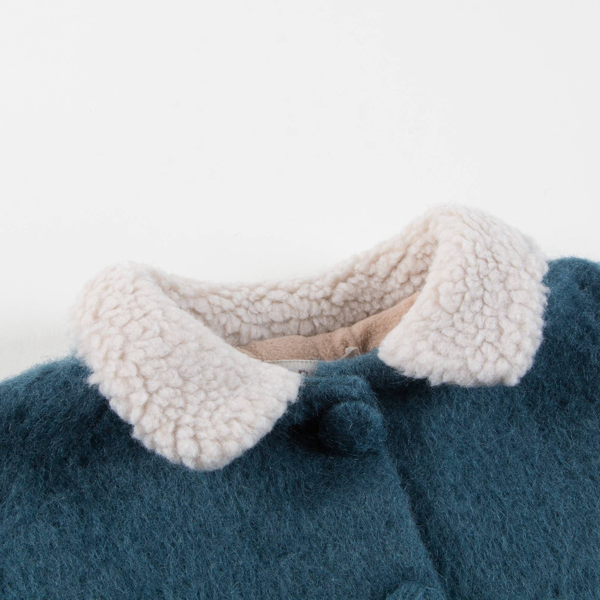 Girls Blue Wool Coat
