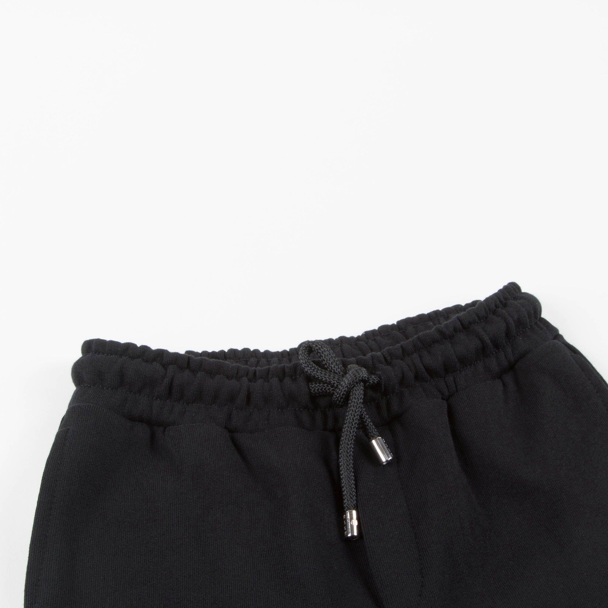 Boys Black Logo Cotton Trousers