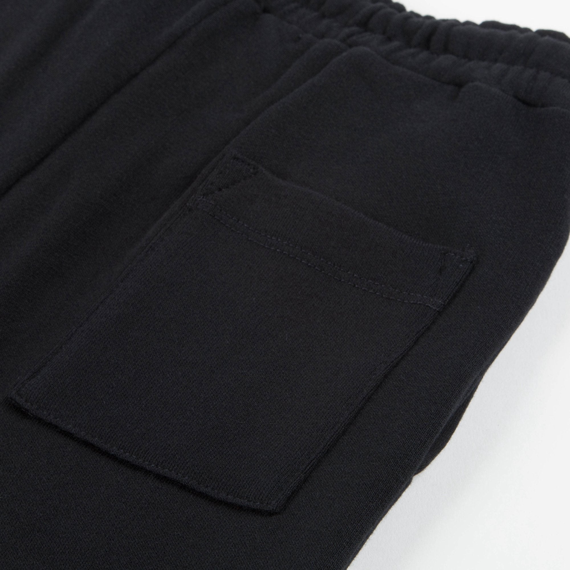 Boys Black Logo Cotton Trousers