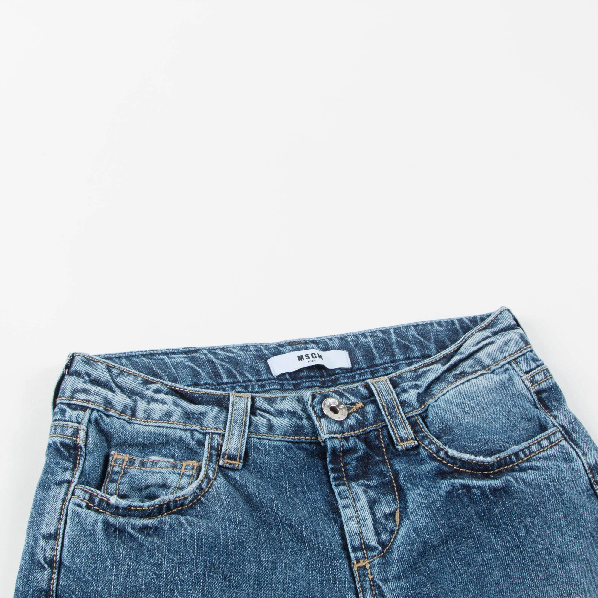 Boys Denim Blue Cotton Jeans