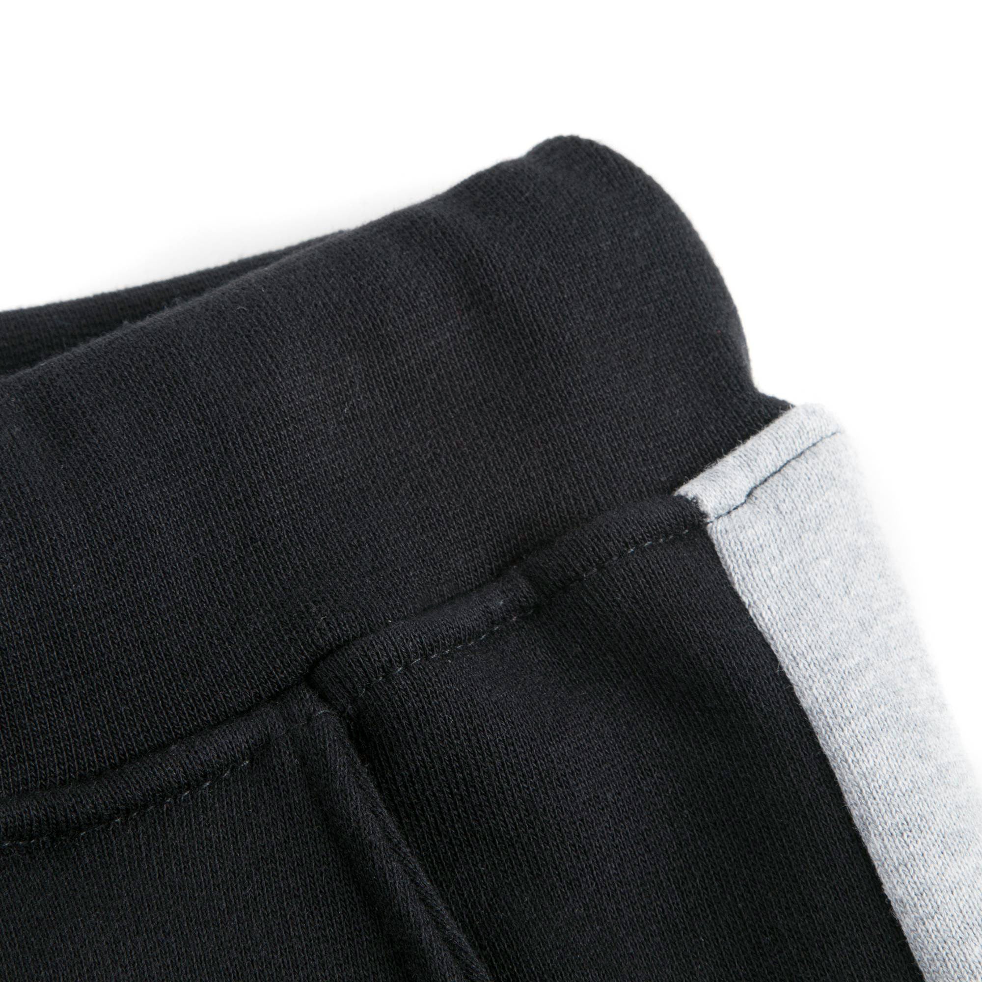 Boys Black Cotton Tracksuit Trousers