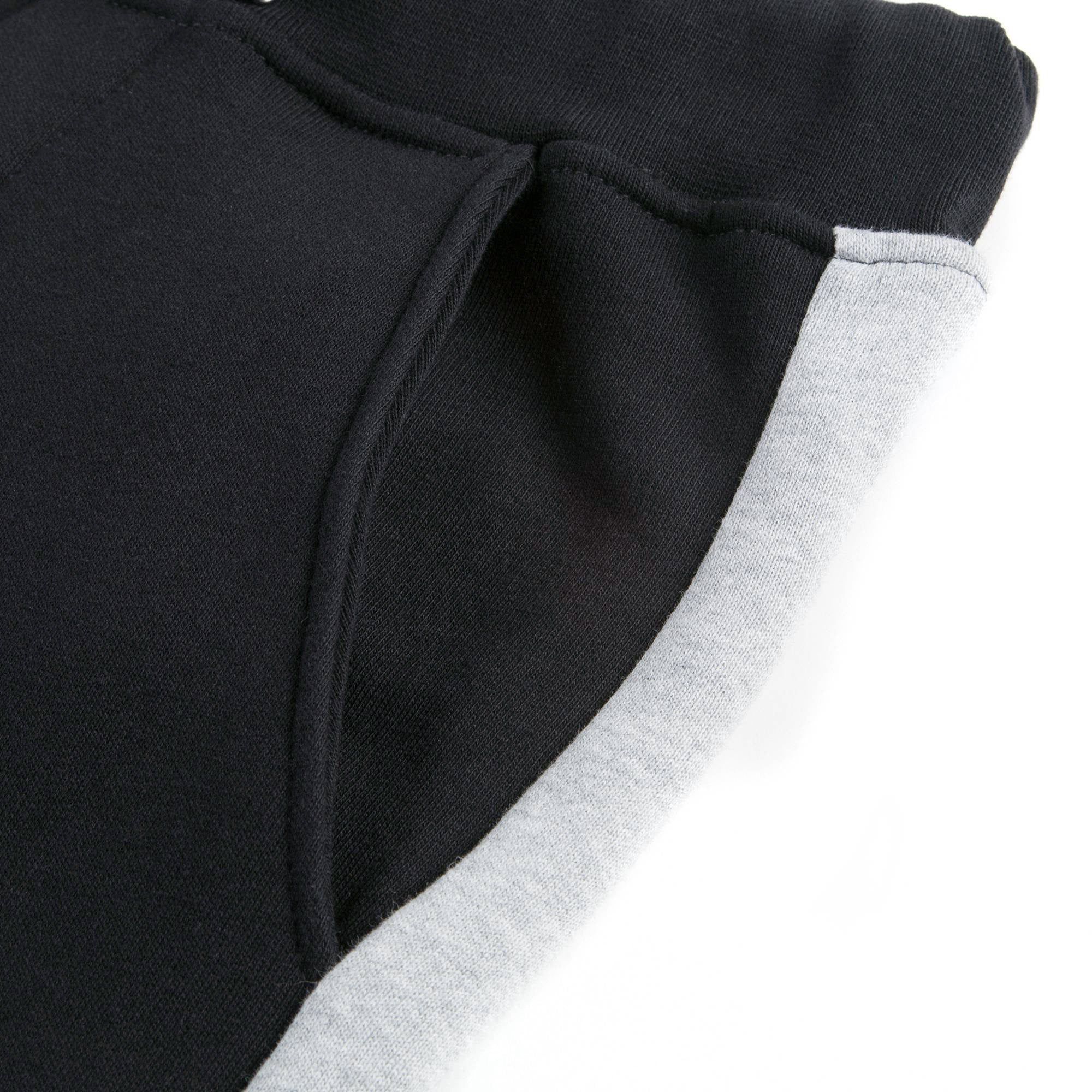 Boys Black Cotton Tracksuit Trousers
