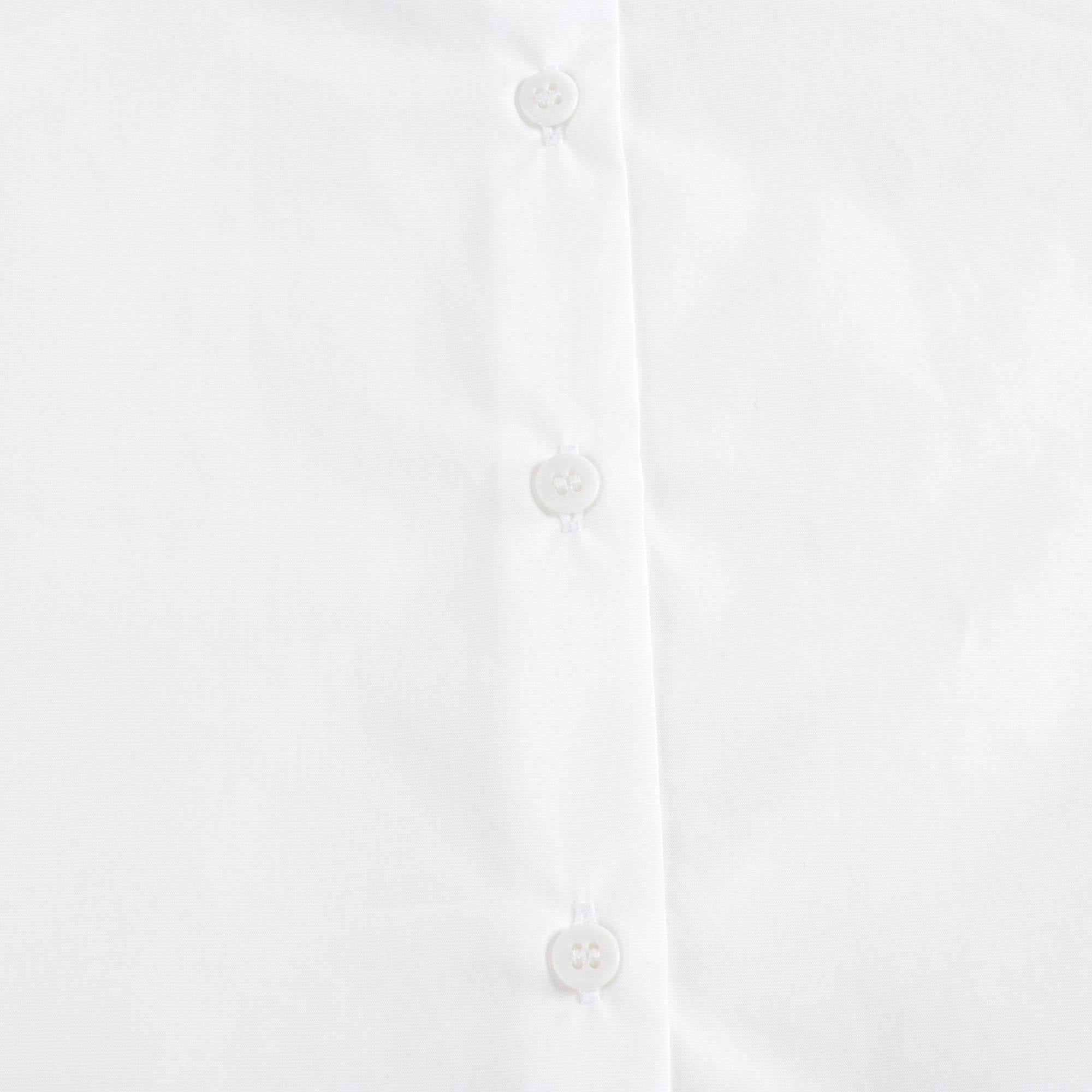 Girls White Ruffle Shirt