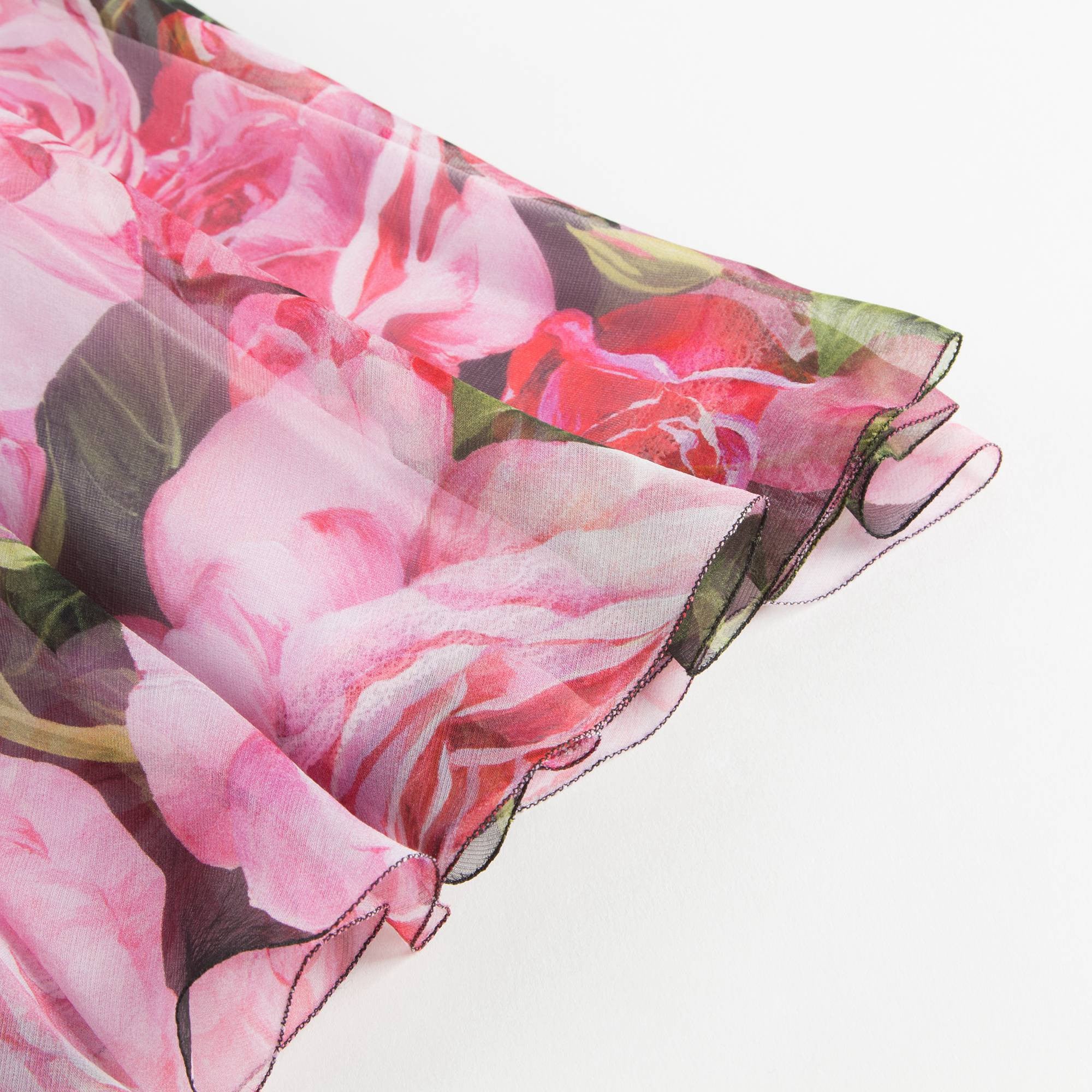 Girls Pink 'Rose Bianco' Brocade Dress