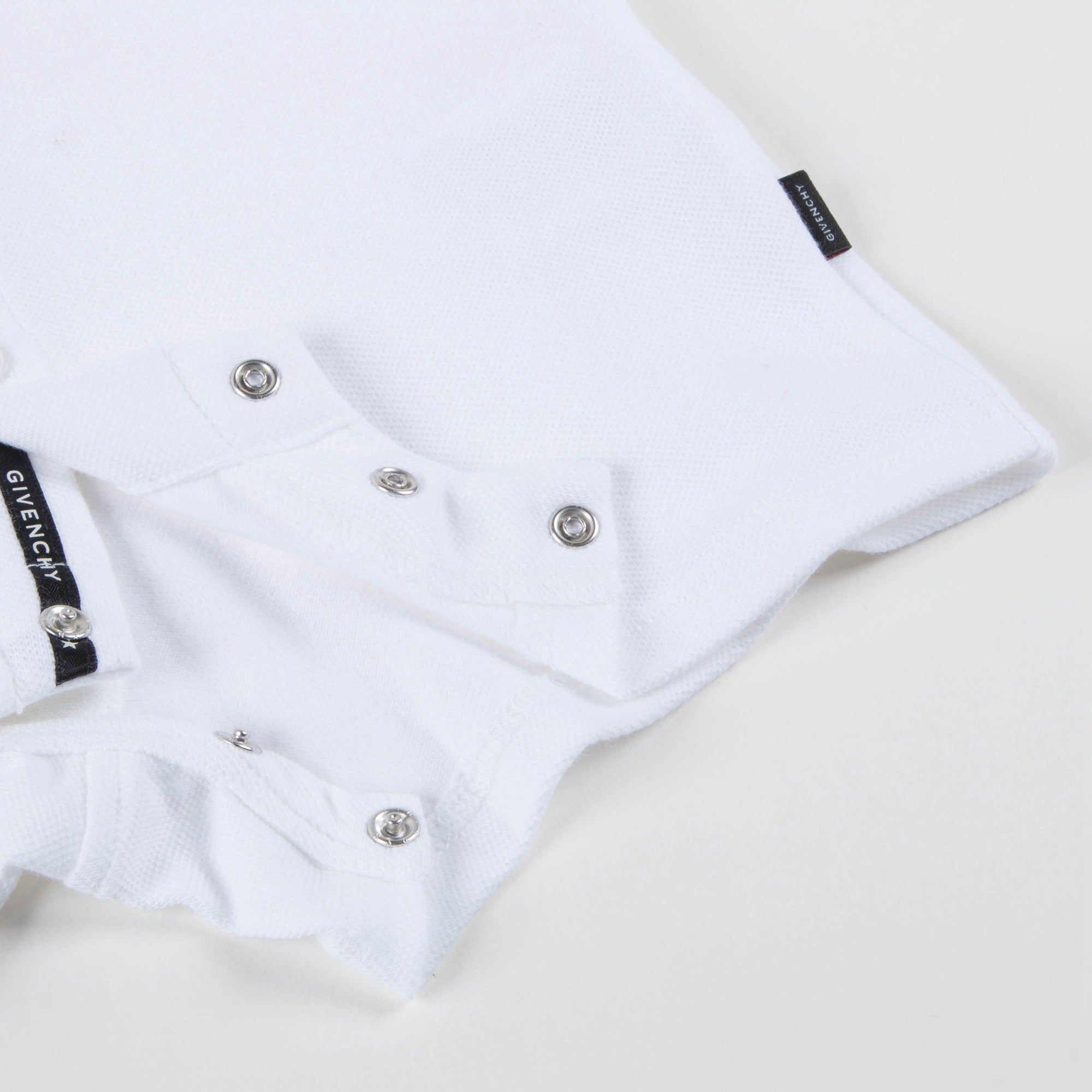 Baby White Cotton "Star" Babysuit