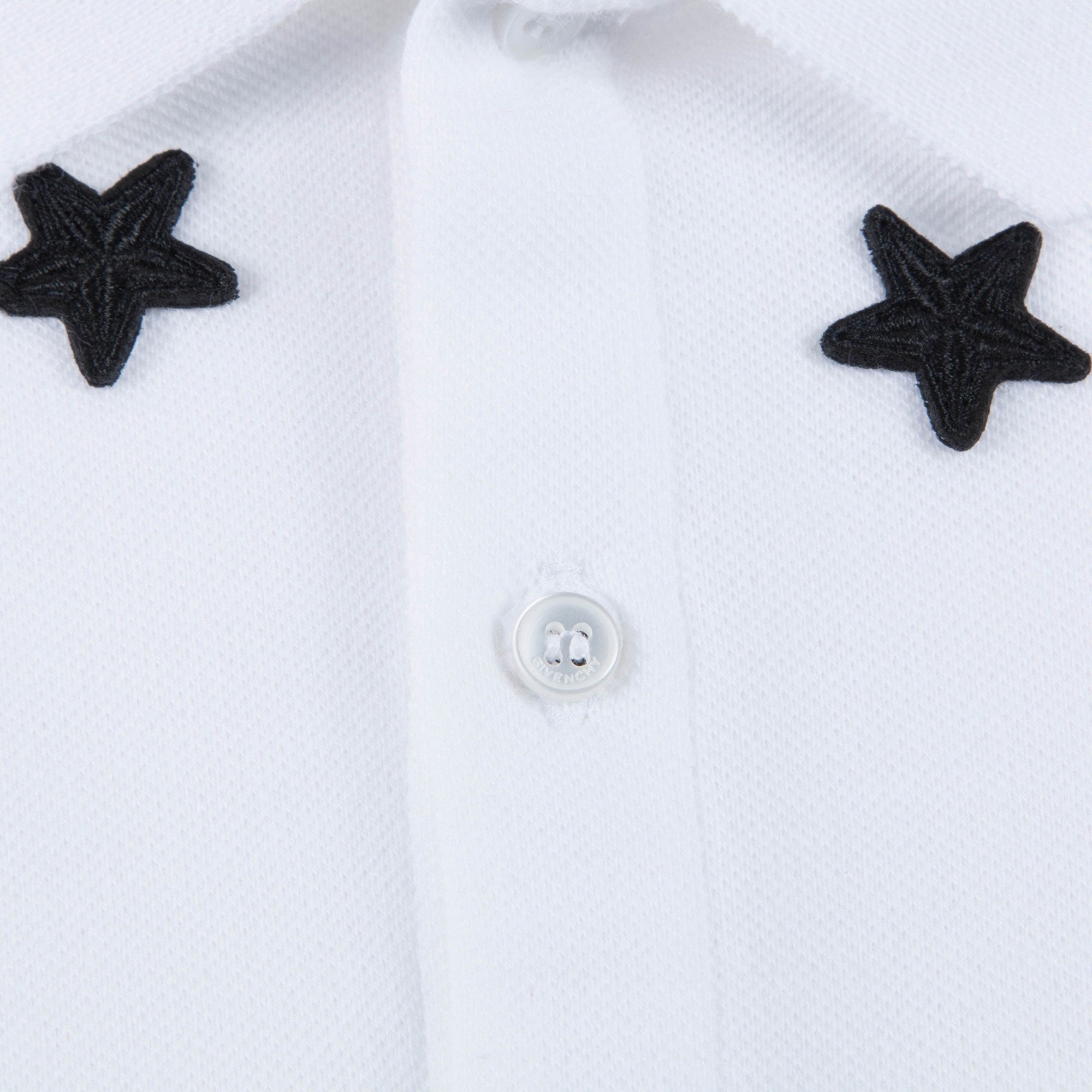 Baby White Cotton "Star" Babysuit
