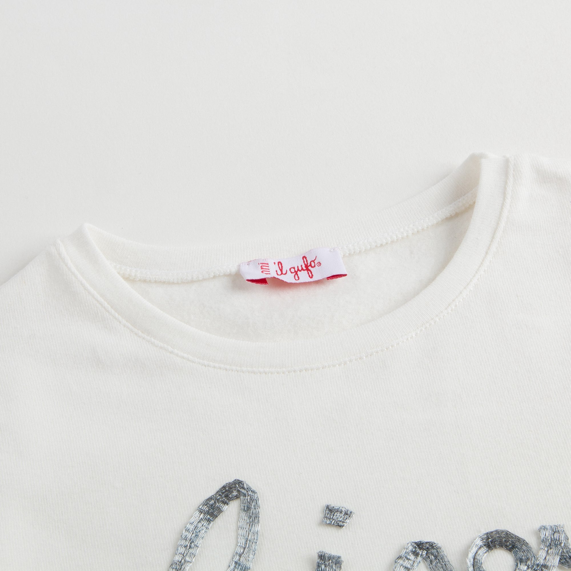 Girls Ivory Cotton T-shirt