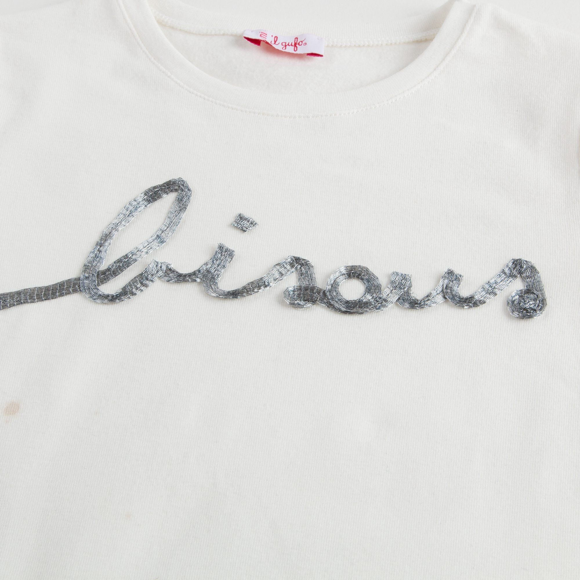 Girls Ivory Cotton T-shirt