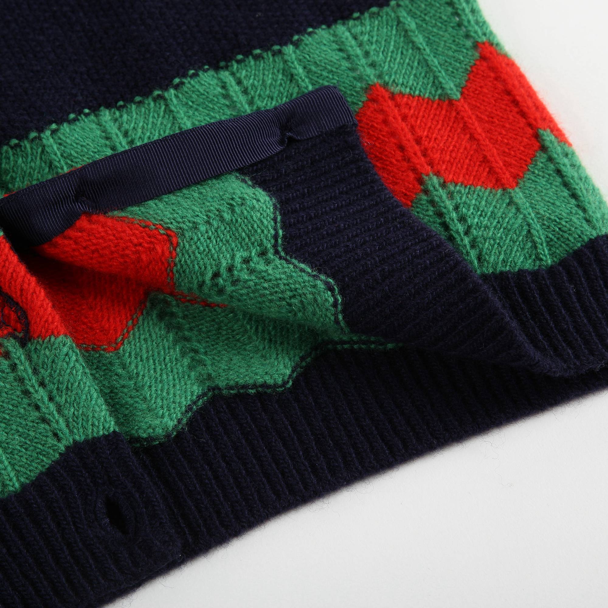 Baby Navy Wool Cardigan