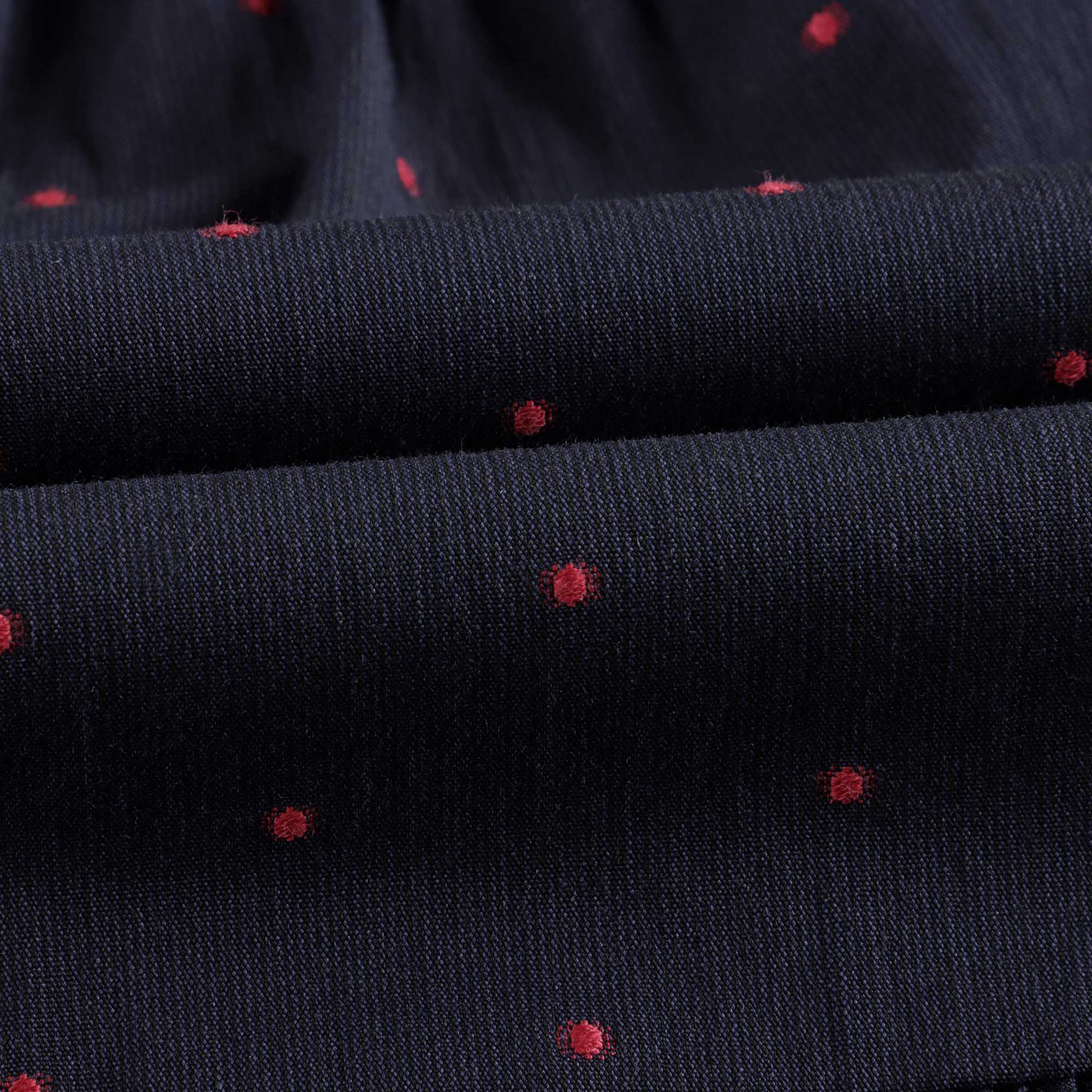 Girls Black Dots Cotton Dress