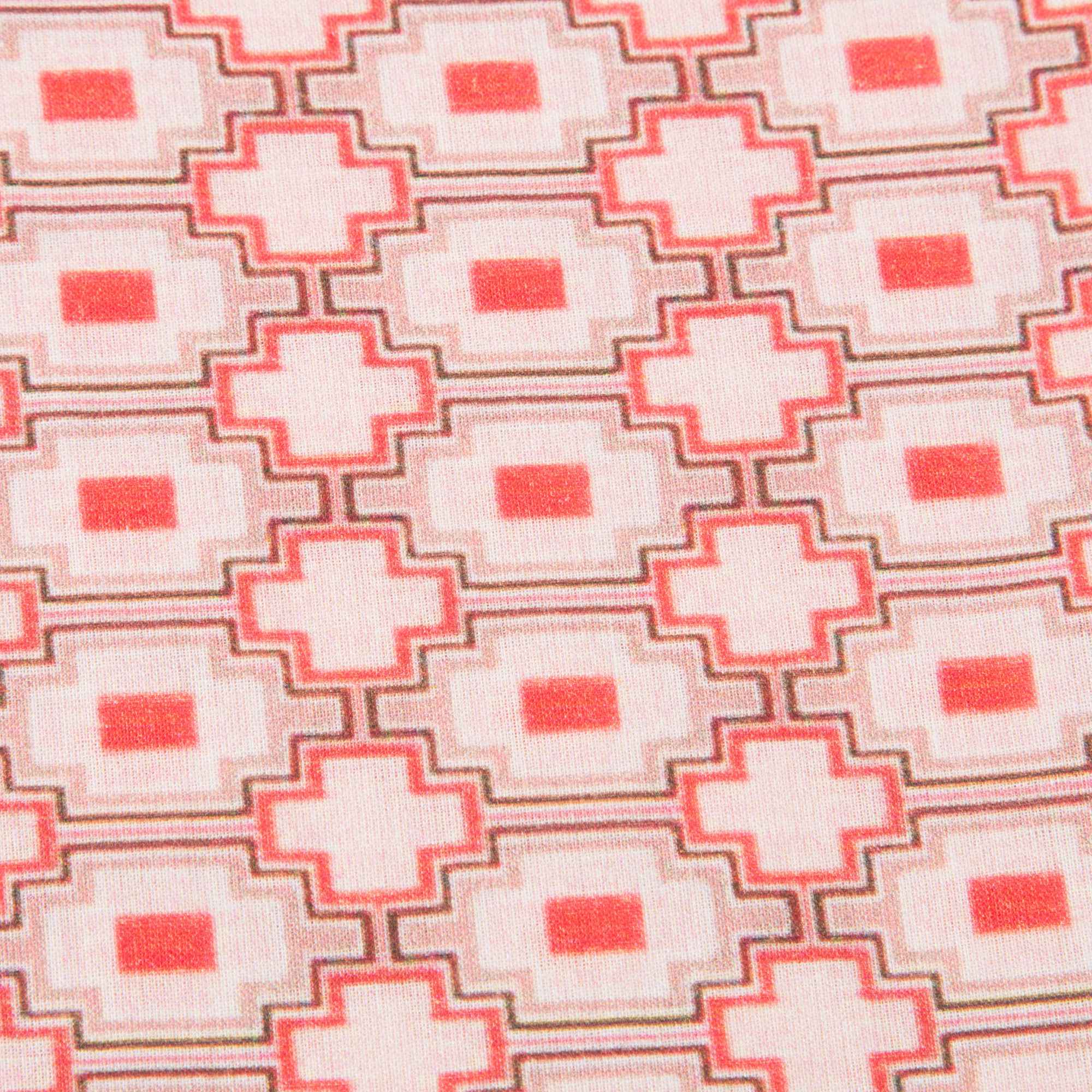 Baby Girls Kaleido Red Cotton Woven Top